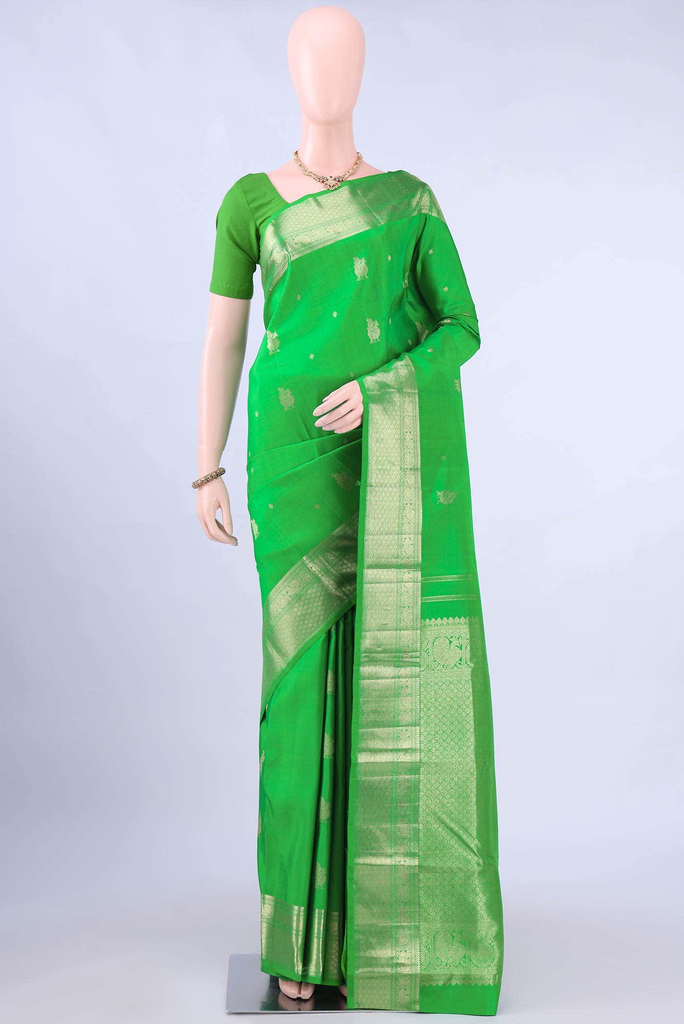 Green Kanchipuram Silk Saree