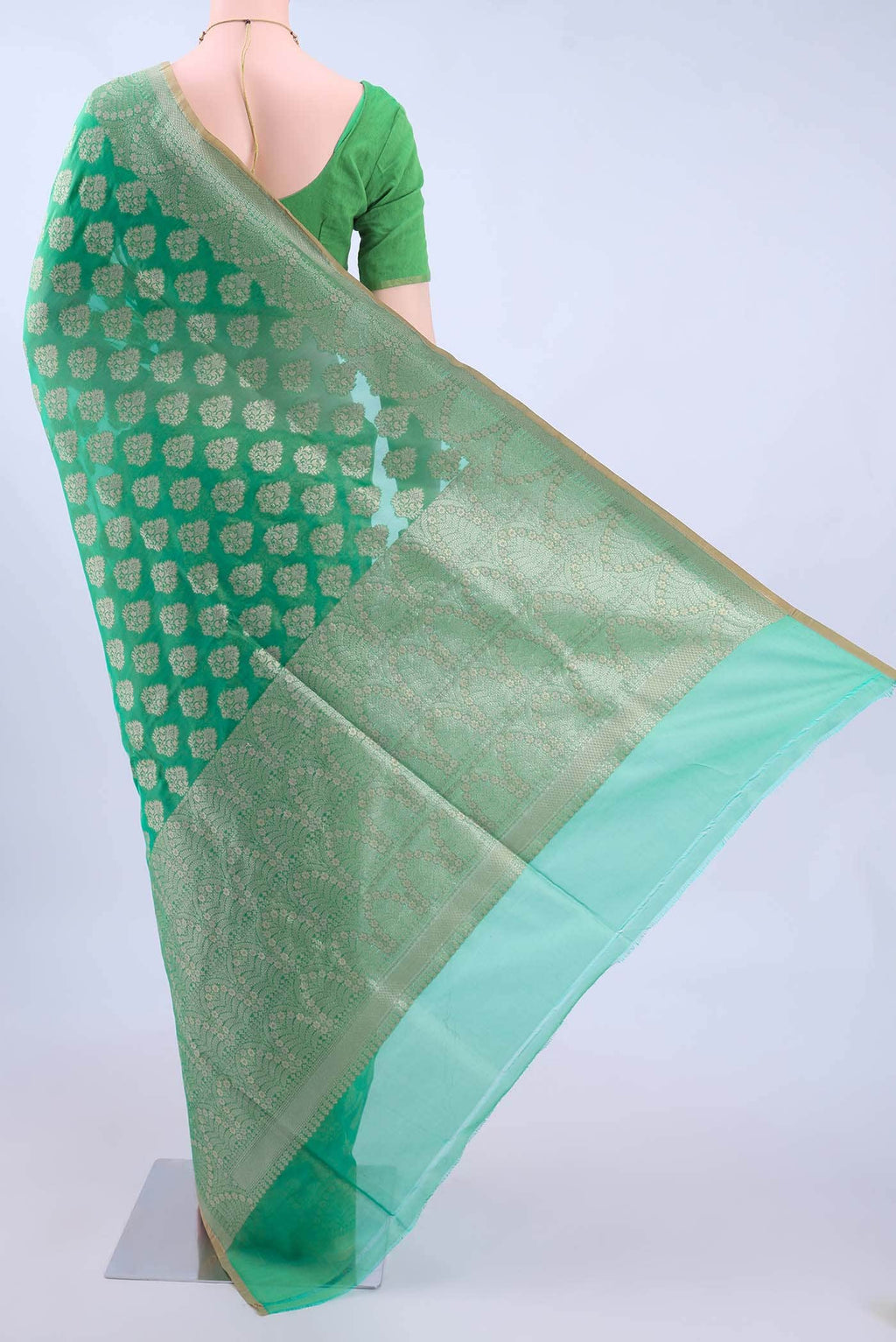 Green Banarasi Silk Saree