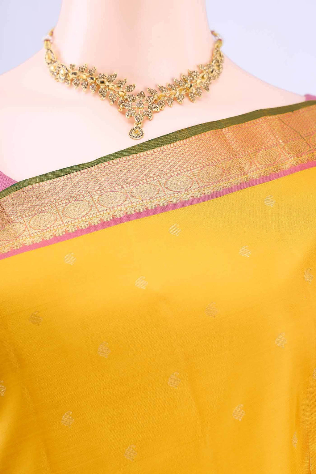 Mustard Nangavalli Silk [ Salem ] Saree