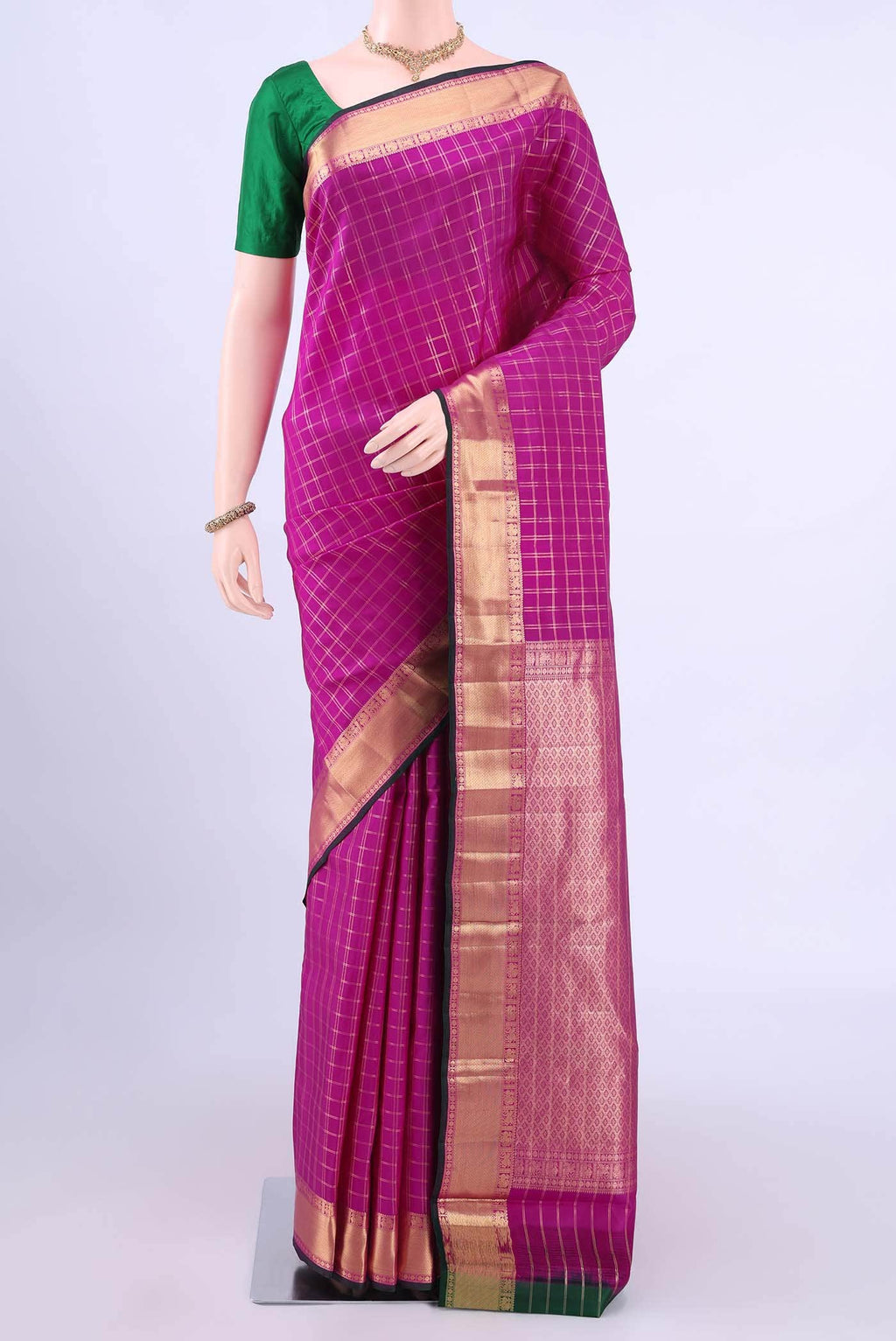 Rani Pink Nangavalli Silk [ Salem ] Saree