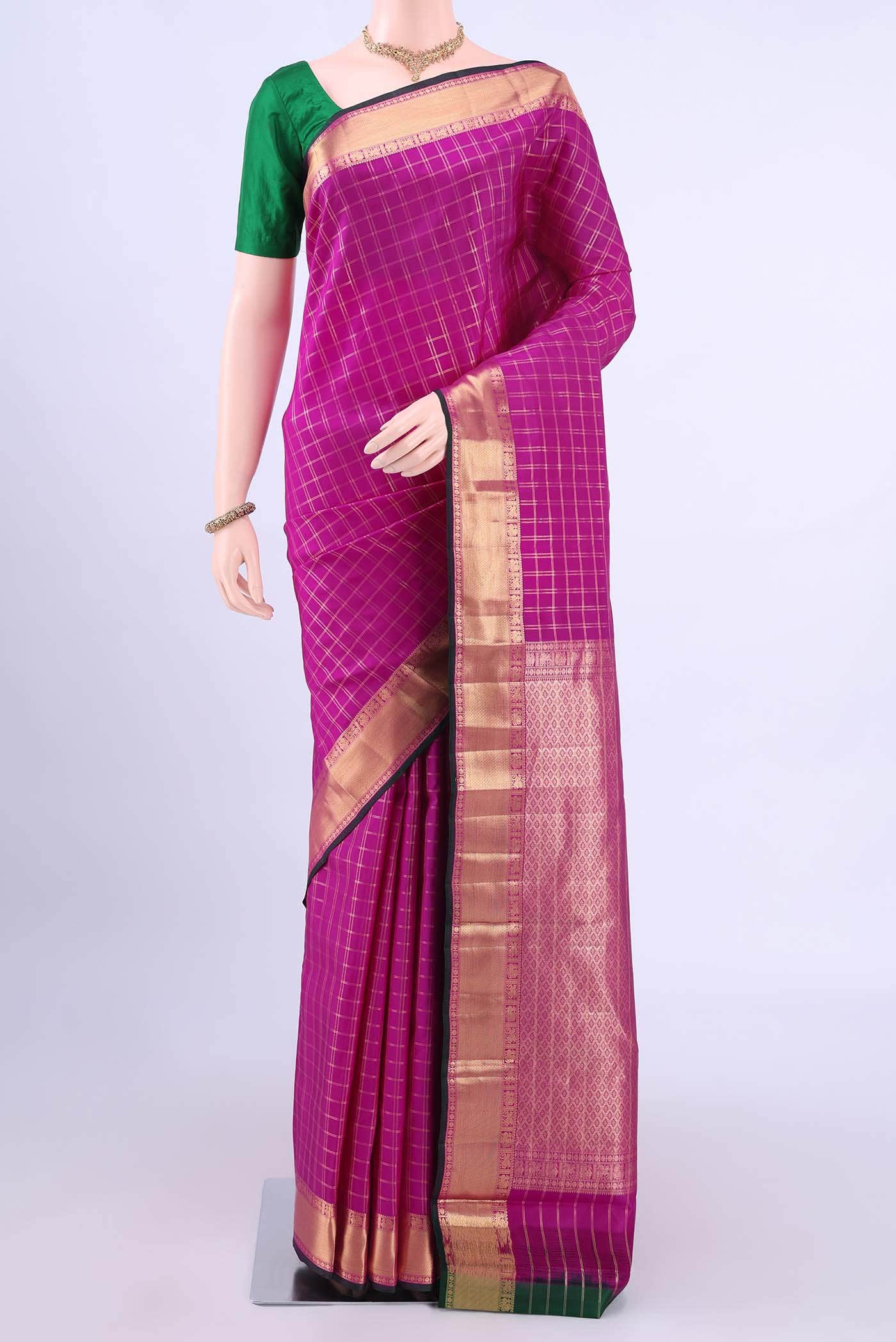 Rani Pink Nangavalli Silk [ Salem ] Saree