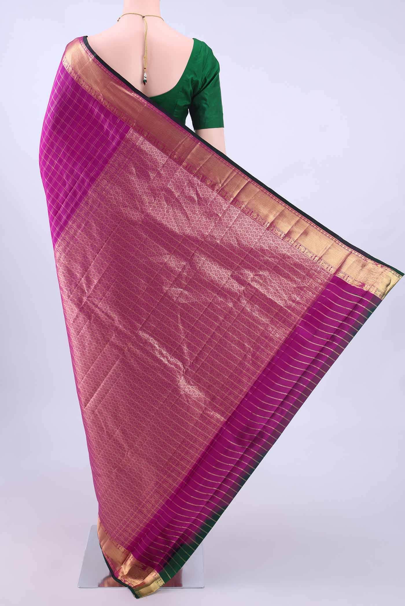 Rani Pink Nangavalli Silk [ Salem ] Saree
