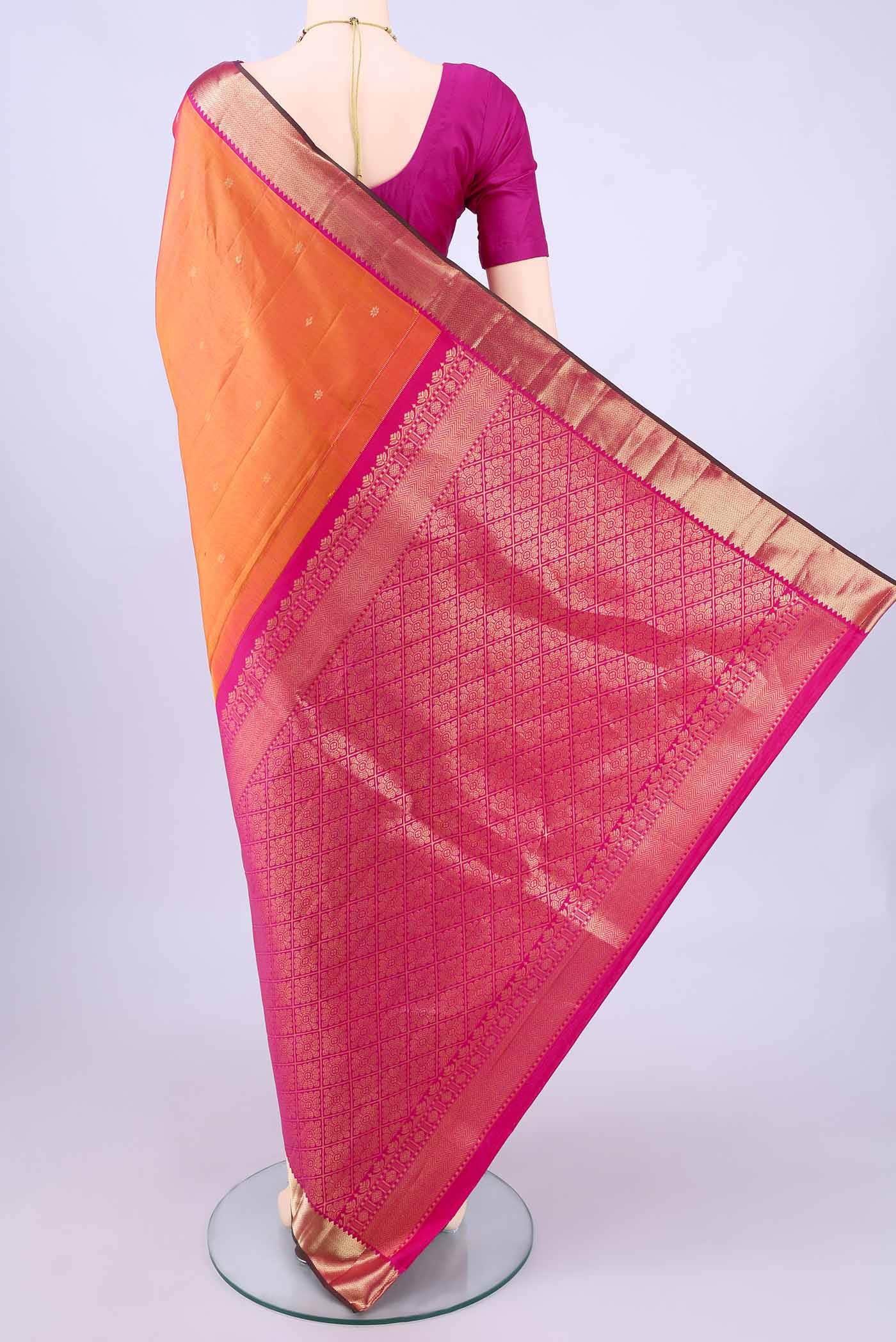 Rust Nangavalli Silk [ Salem ] Saree