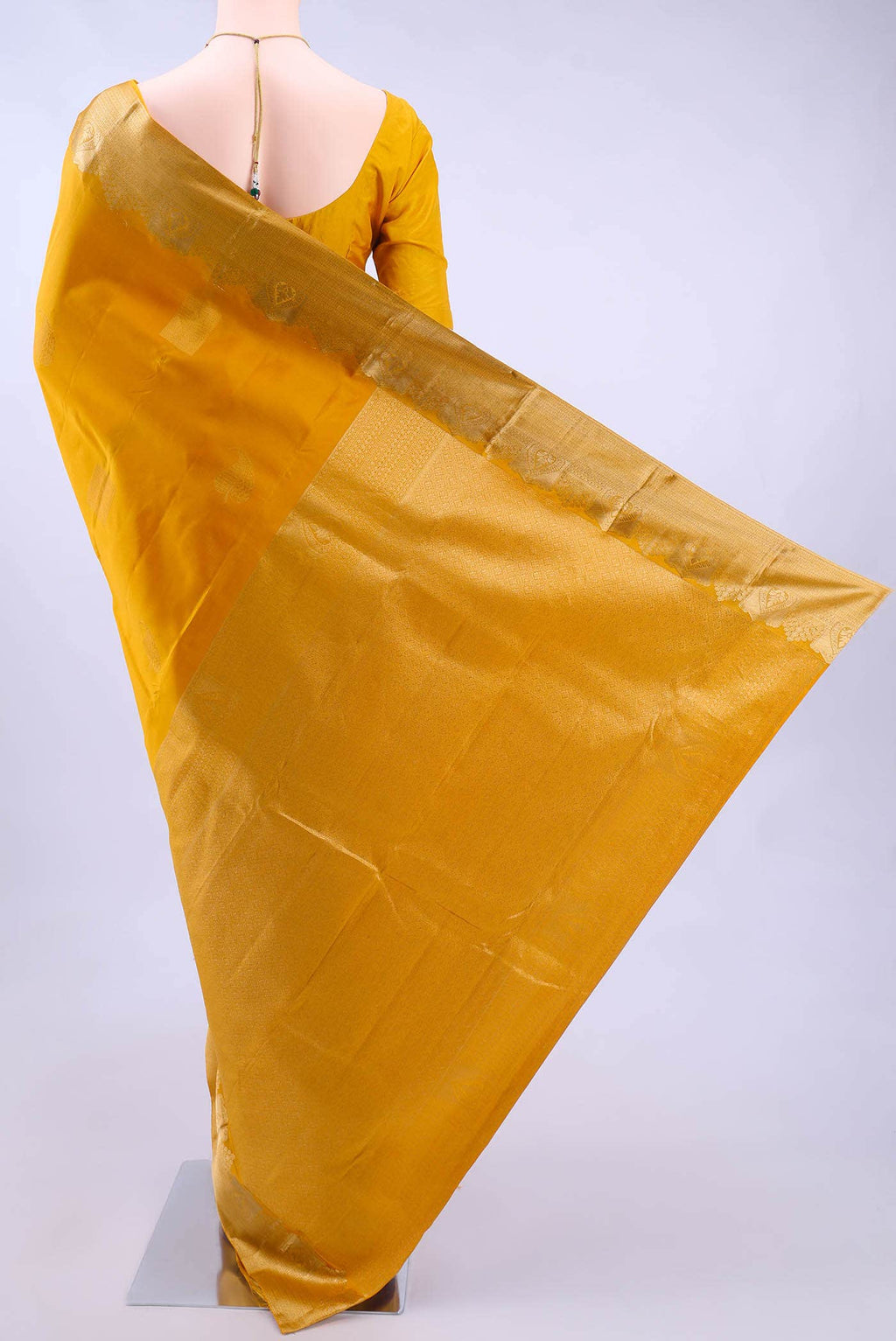 Mustard Nangavalli Silk [ Salem ] Saree