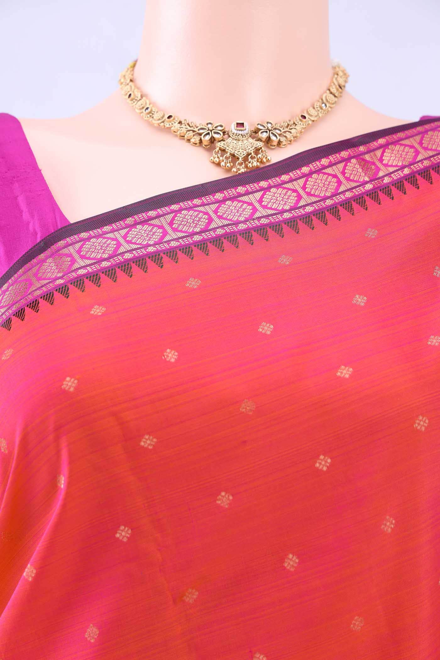 Rani Pink Kanchipuram Silk Saree
