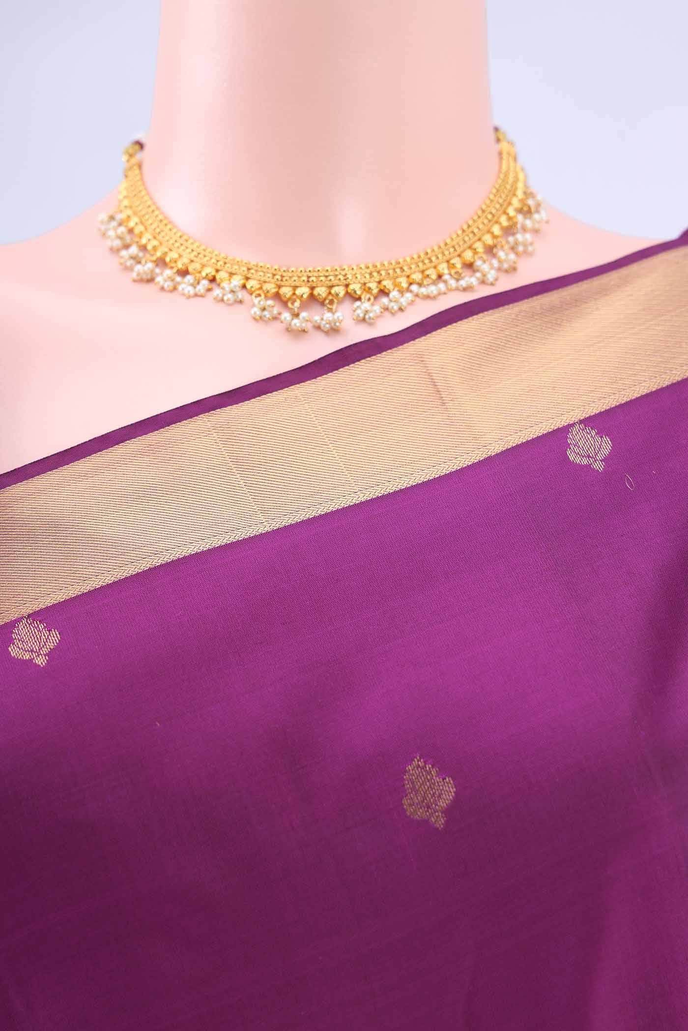 Burgundy Nangavalli Silk [ Salem ] Saree