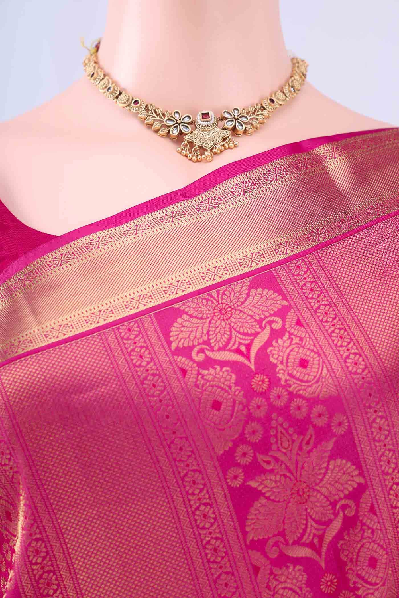 Pink Soft Silk Saree