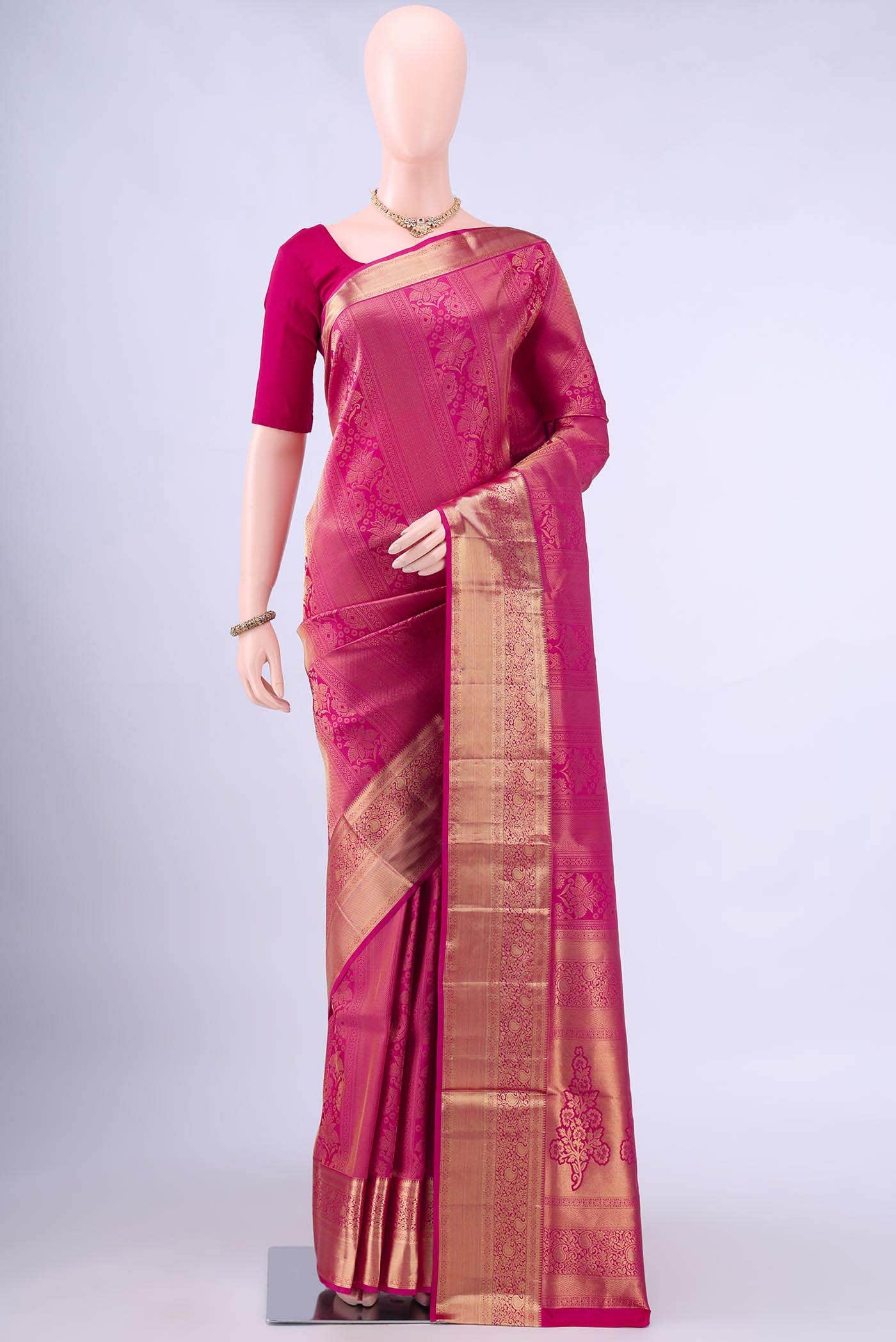 Pink Soft Silk Saree