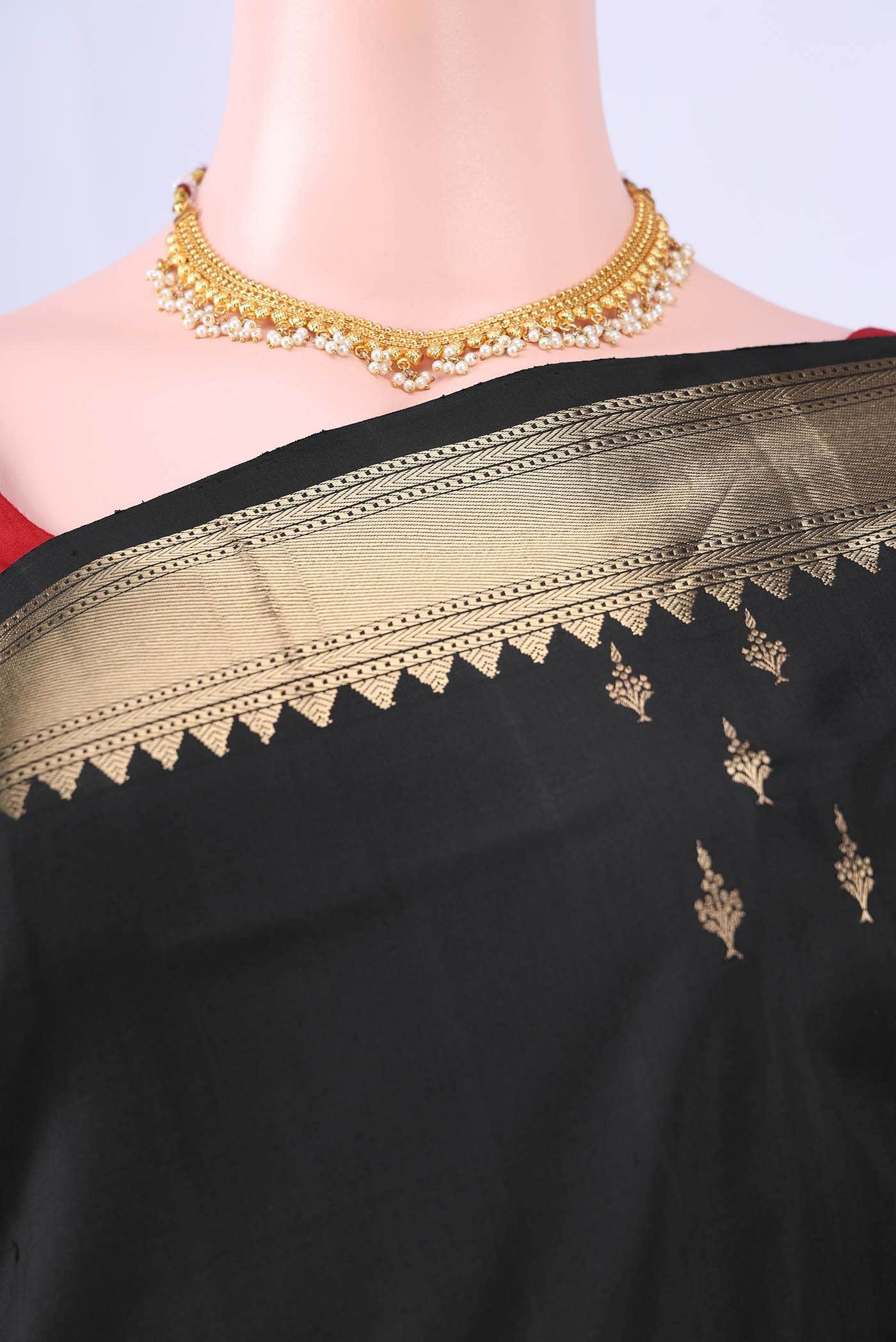 Black Soft Silk Saree