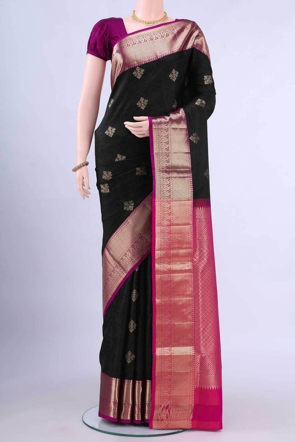 Black Soft Silk Saree