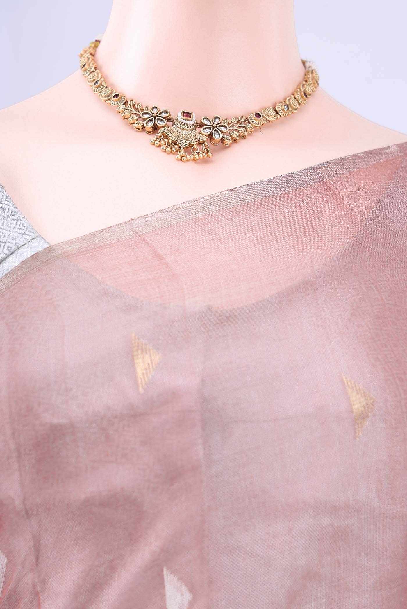 Rust MP Tussar Saree