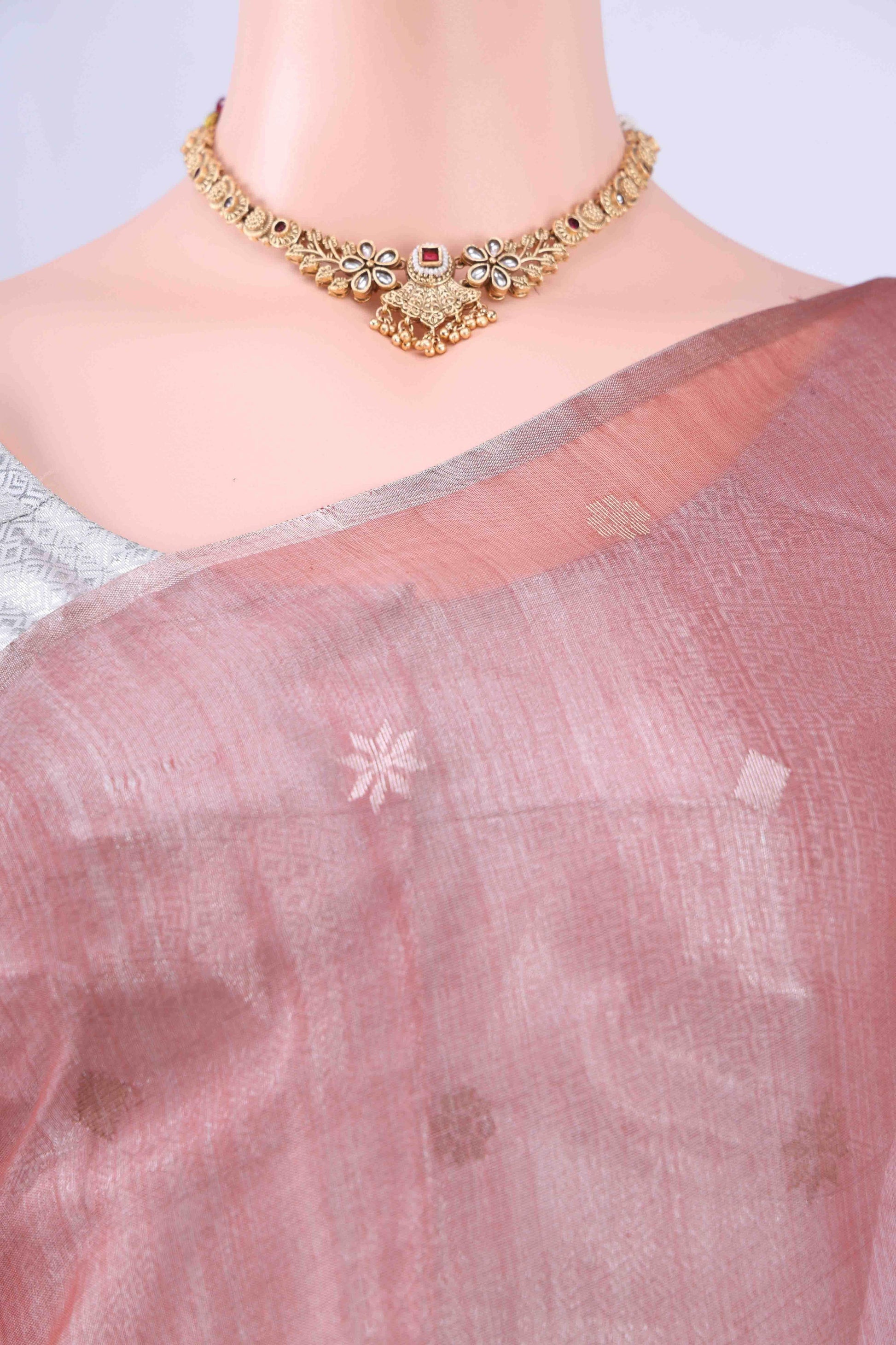 Coral MP Tussar Saree