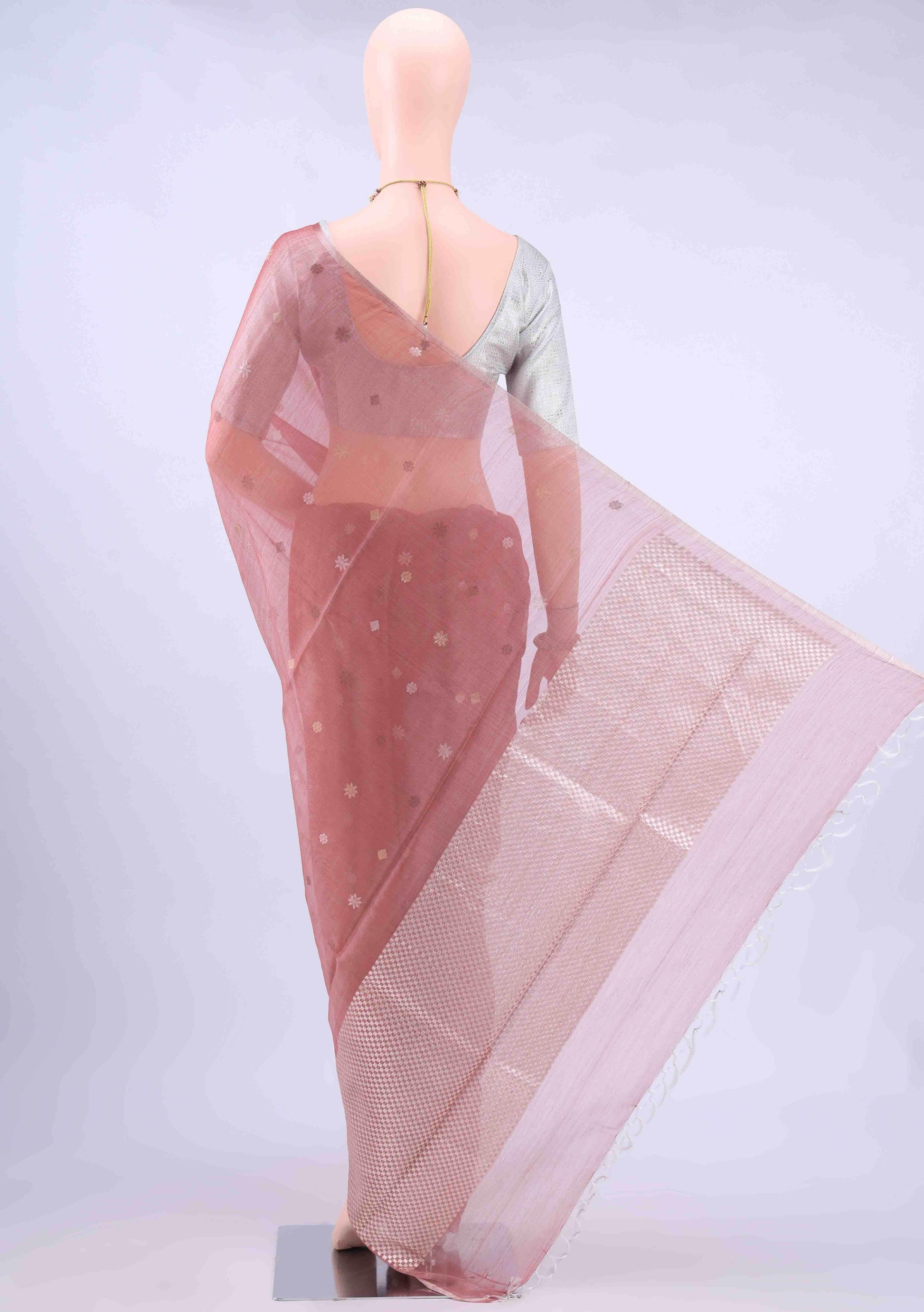 Coral MP Tussar Saree