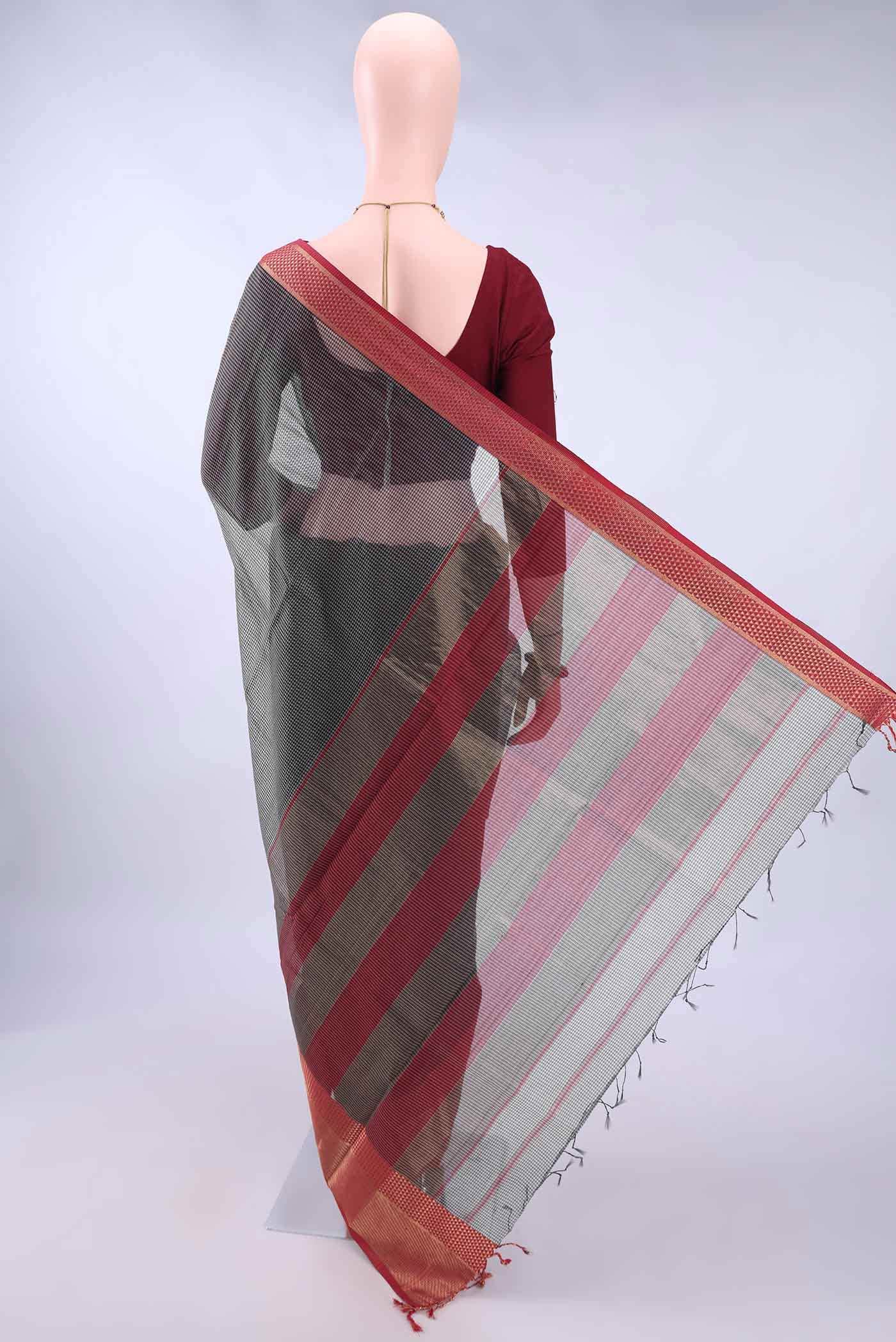 Davys Grey MP Tussar Saree