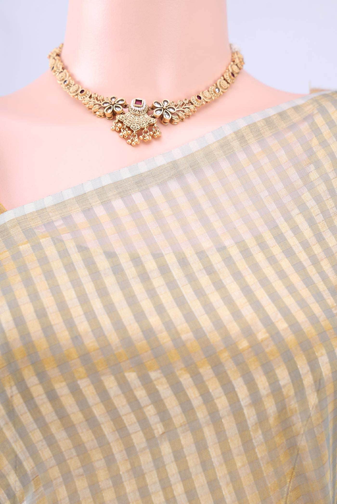 Grey MP Tussar Saree