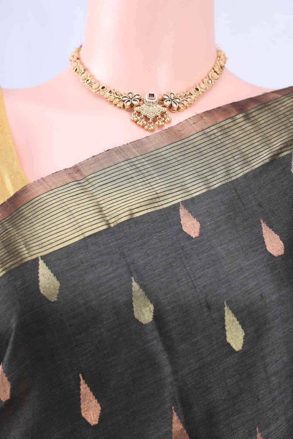 Davys Grey MP Tussar Saree