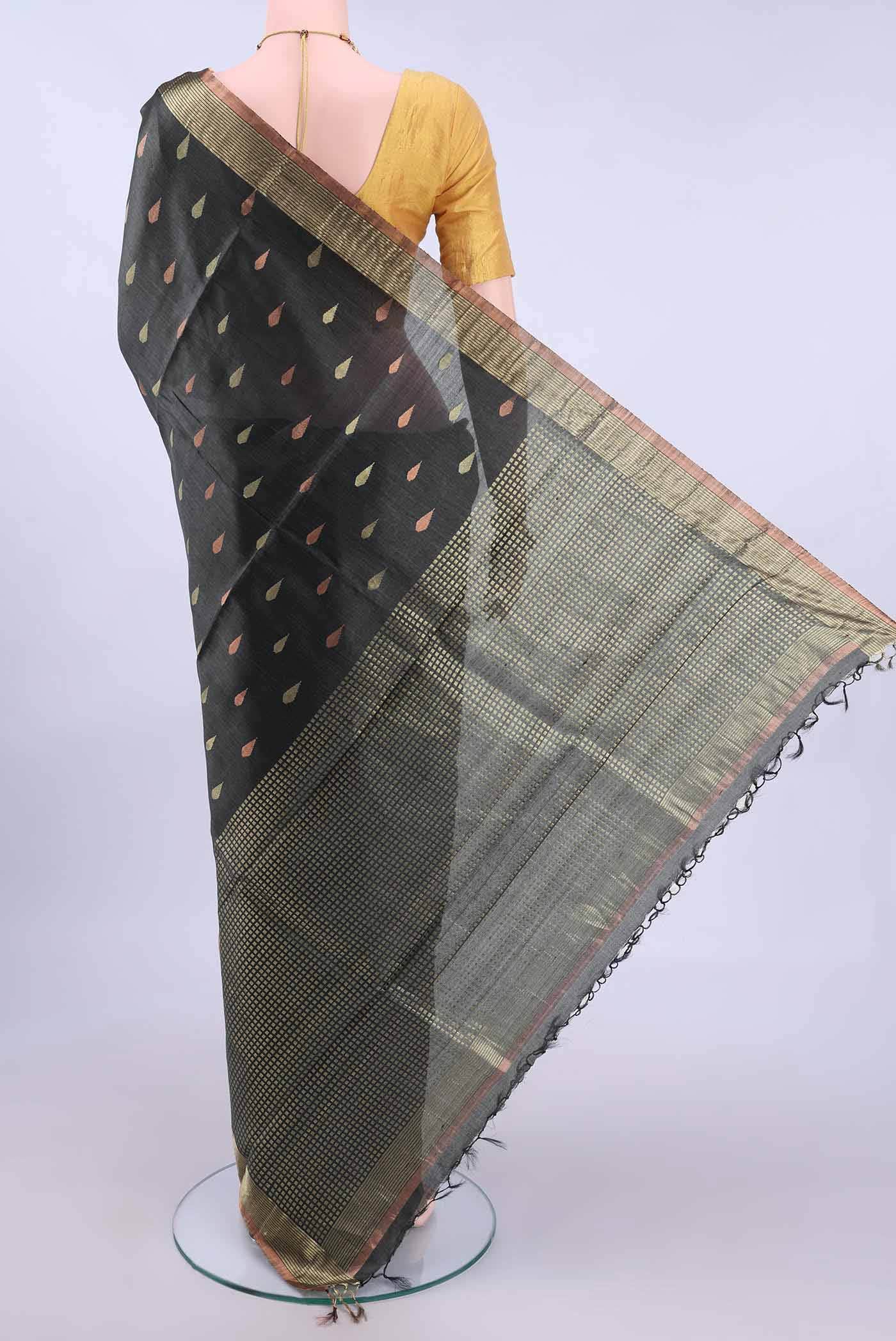 Davys Grey MP Tussar Saree