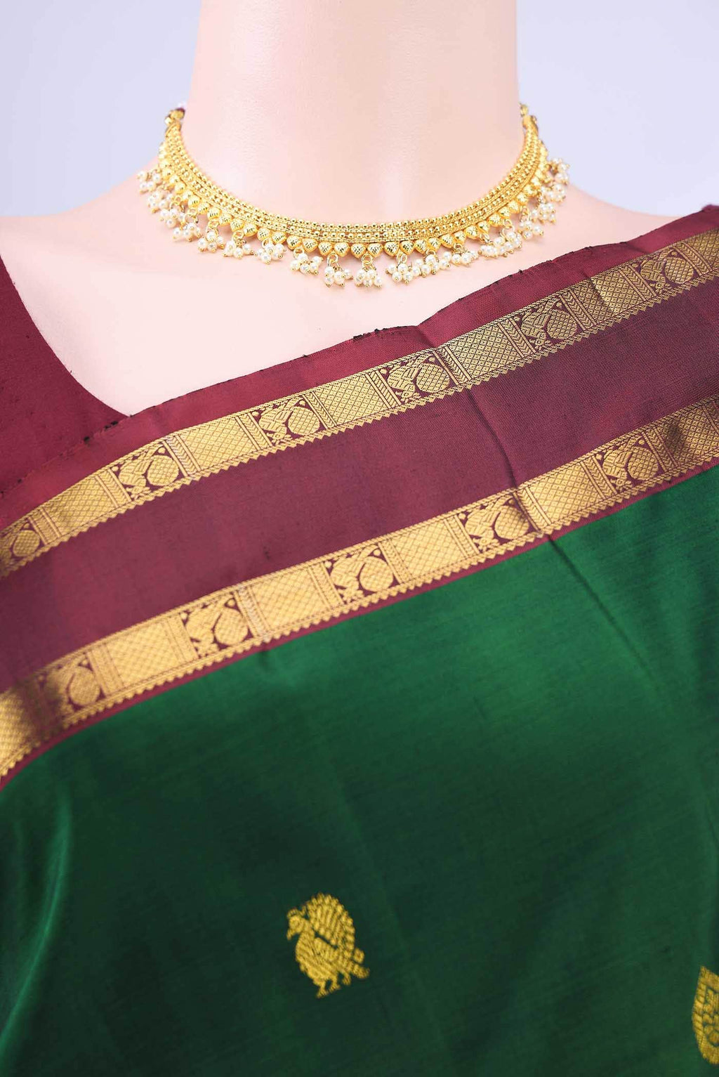 no Dual Tone Kanchipuram Silk Saree