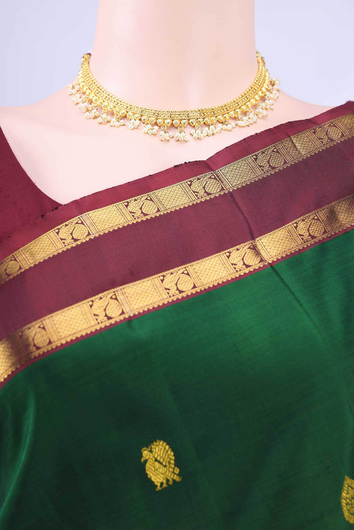 no Dual Tone Kanchipuram Silk Saree