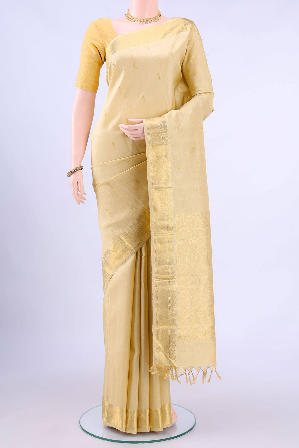 no Dual Tone Kanchipuram Silk Saree