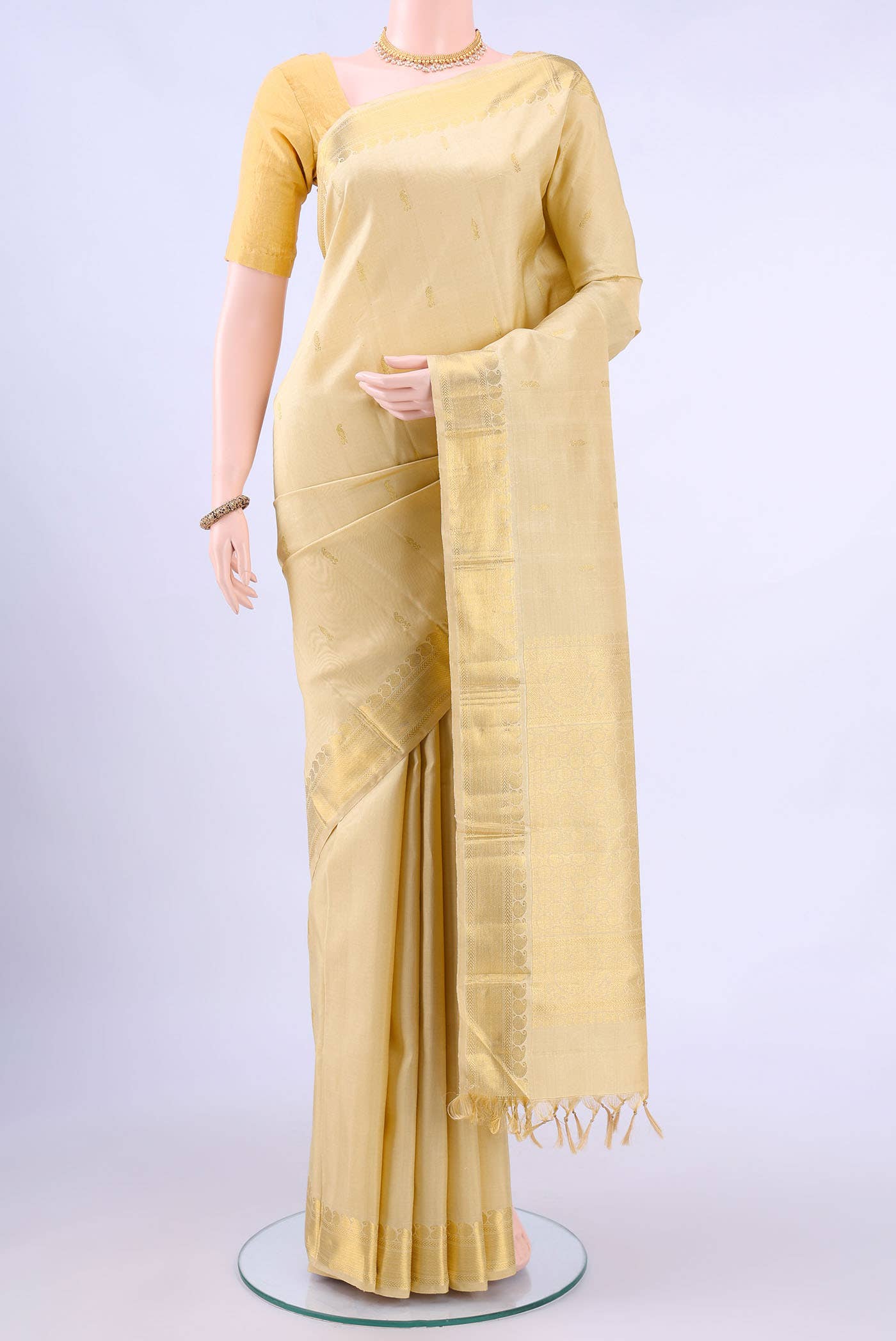 no Dual Tone Kanchipuram Silk Saree
