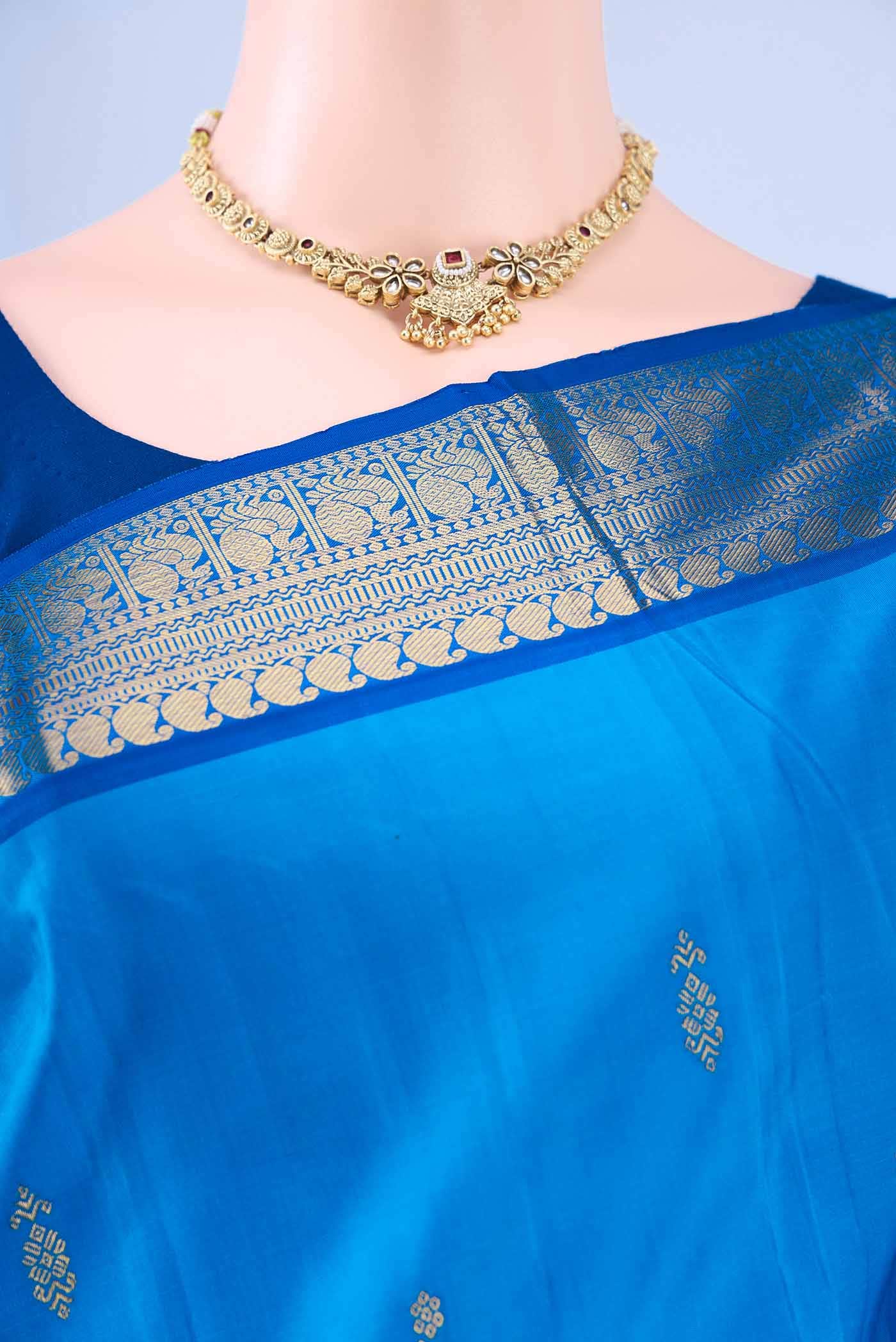 no Dual Tone Kanchipuram Silk Saree