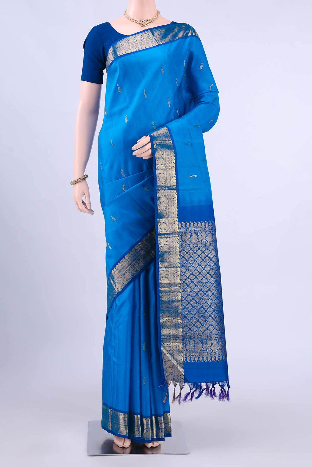 no Dual Tone Kanchipuram Silk Saree