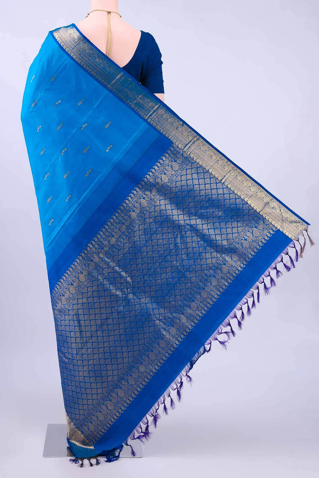 no Dual Tone Kanchipuram Silk Saree