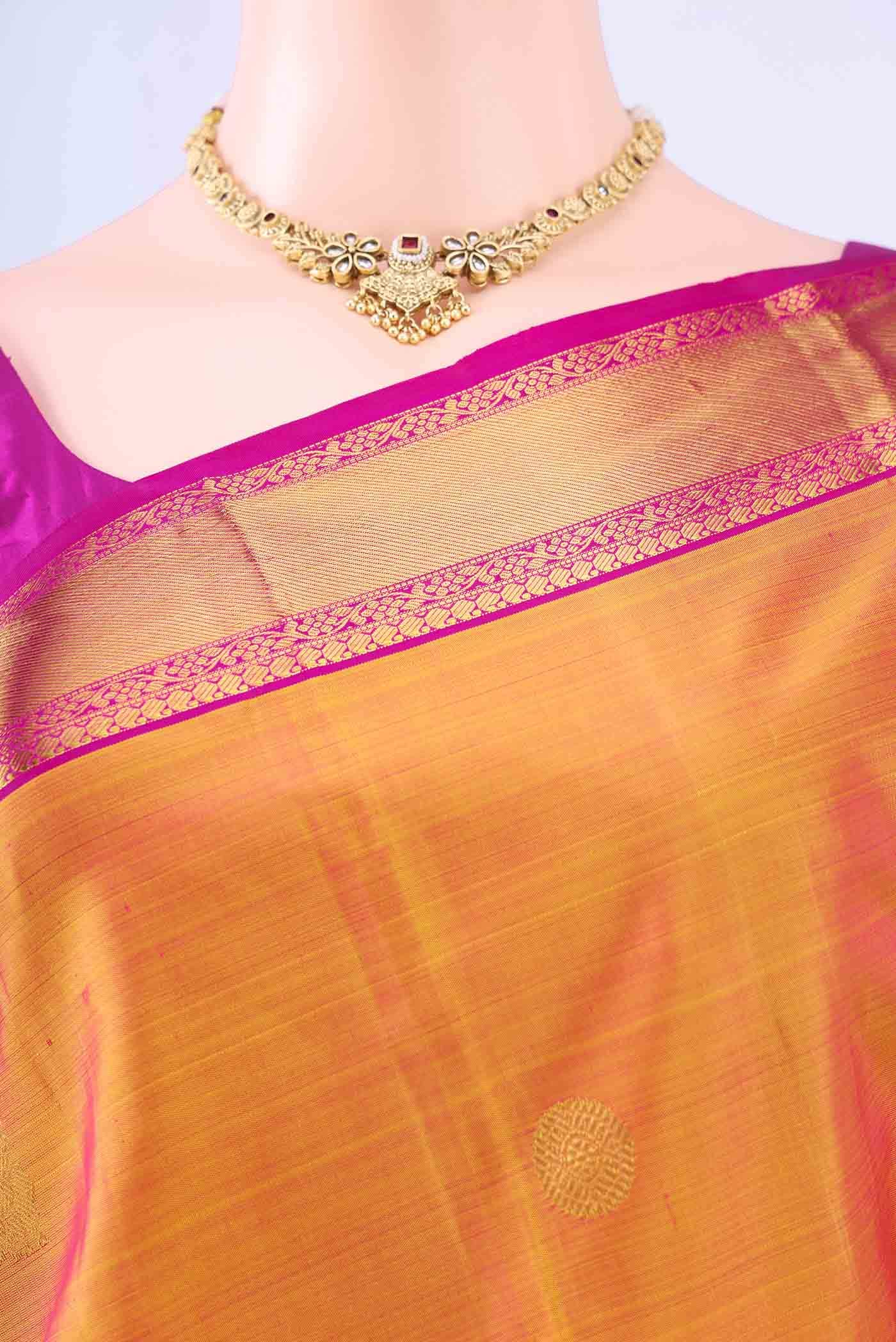 no Dual Tone Kanchipuram Silk Saree