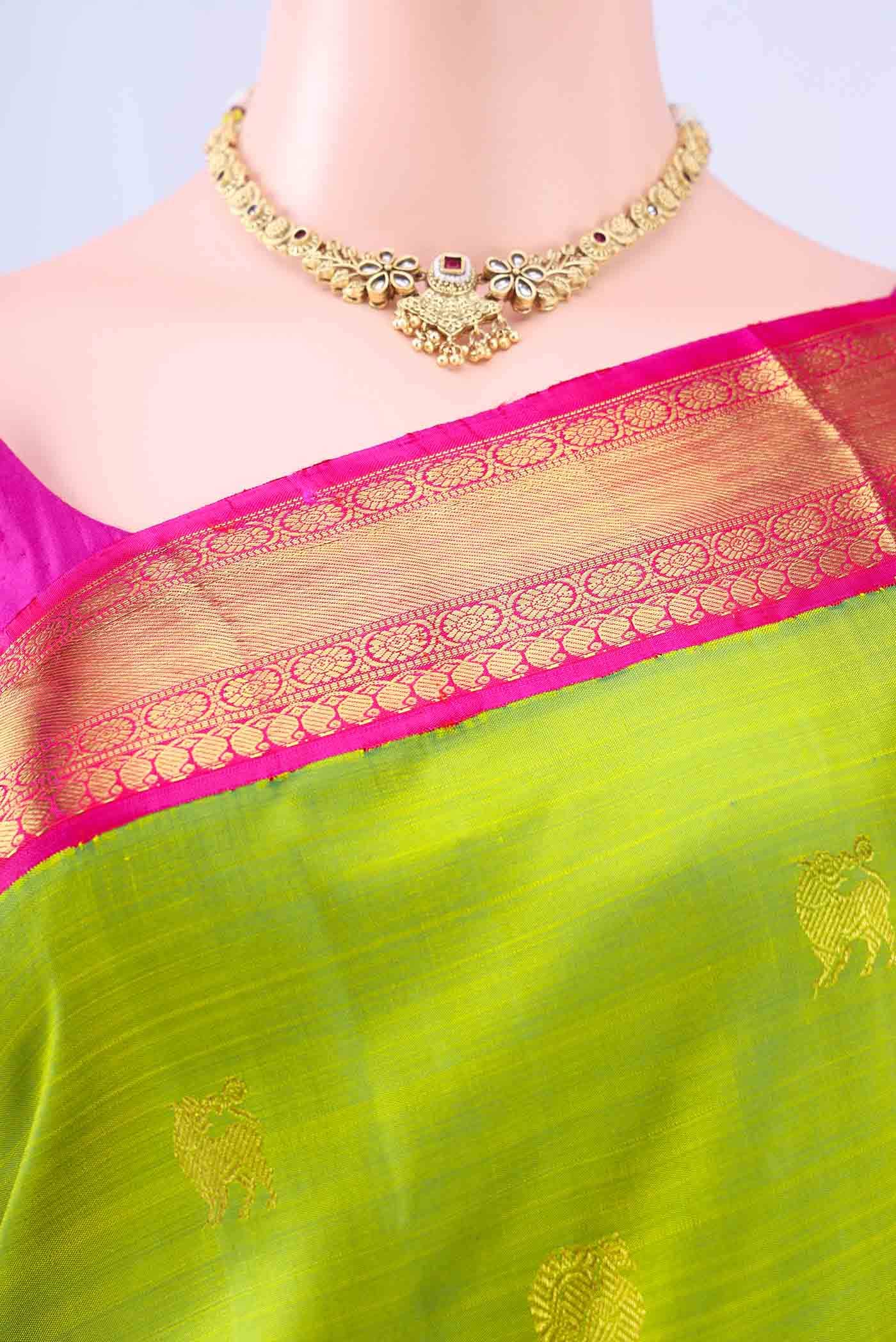 no Dual Tone Kanchipuram Silk Saree