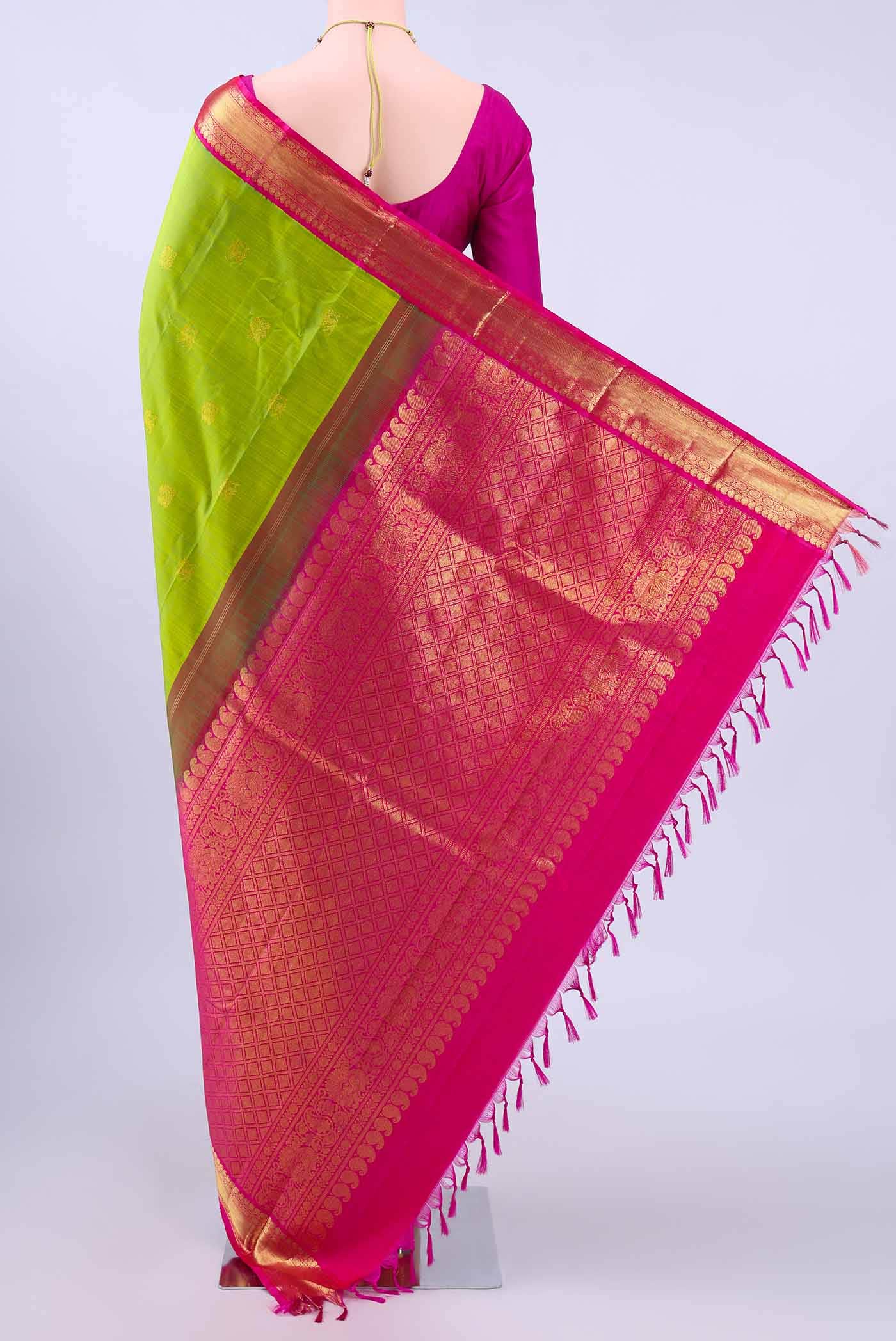 no Dual Tone Kanchipuram Silk Saree
