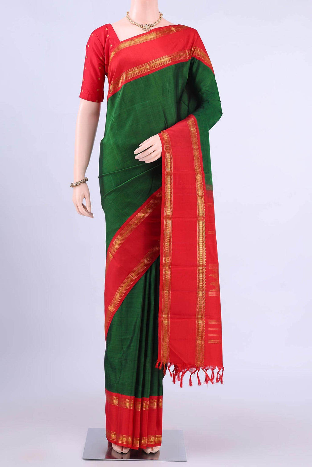 Blue Kanchipuram Silk Saree