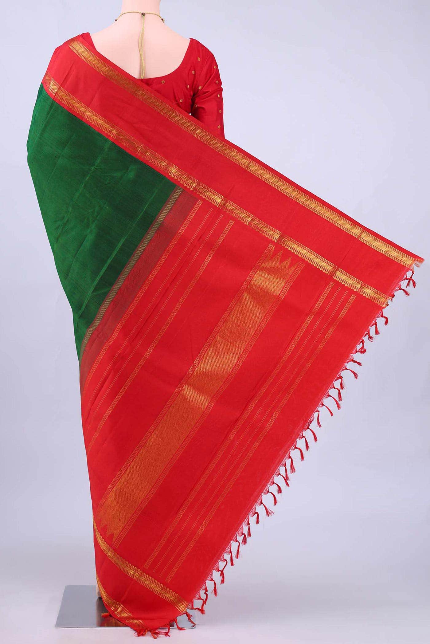 Blue Kanchipuram Silk Saree