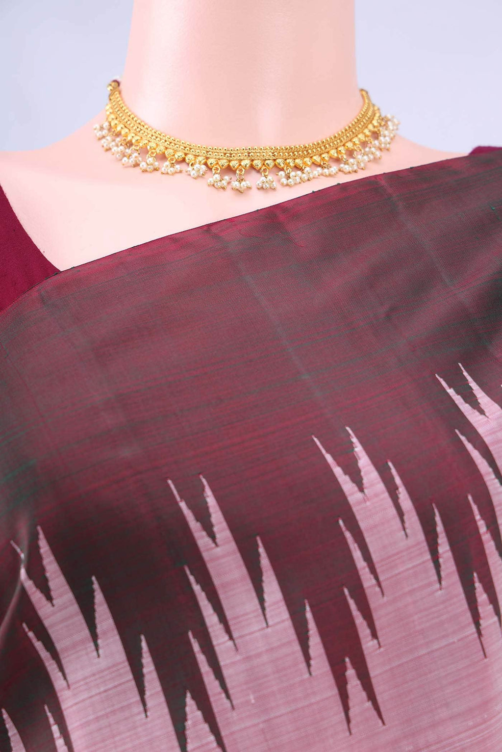 no Dual Tone Kanchipuram Silk Saree