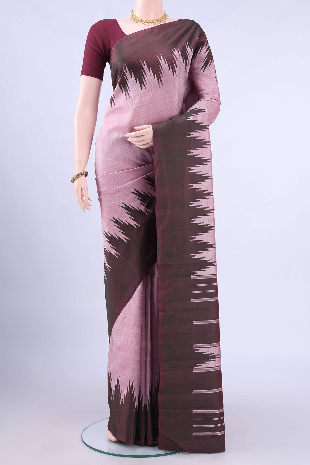 no Dual Tone Kanchipuram Silk Saree