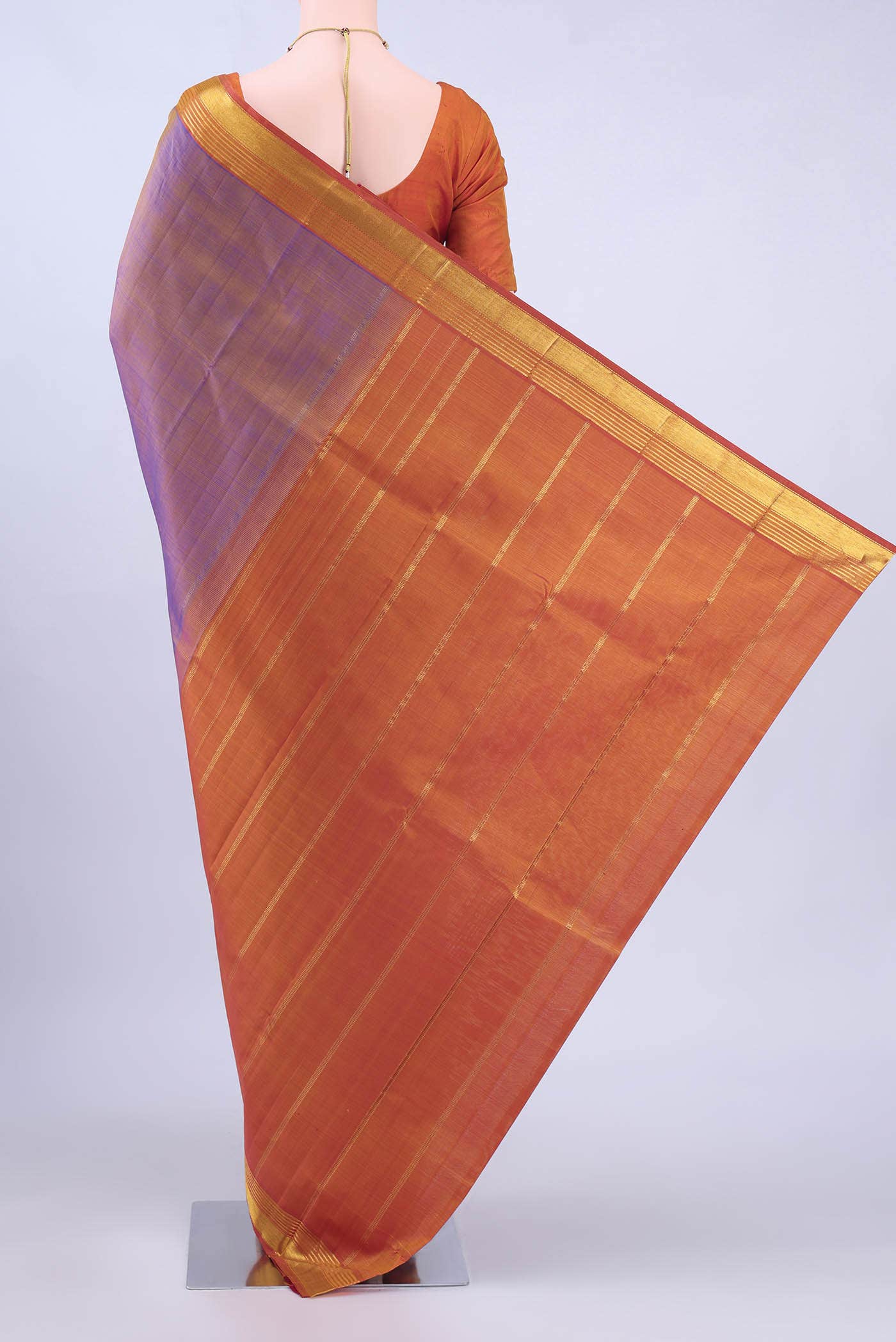Purple Kanchipuram Silk Saree