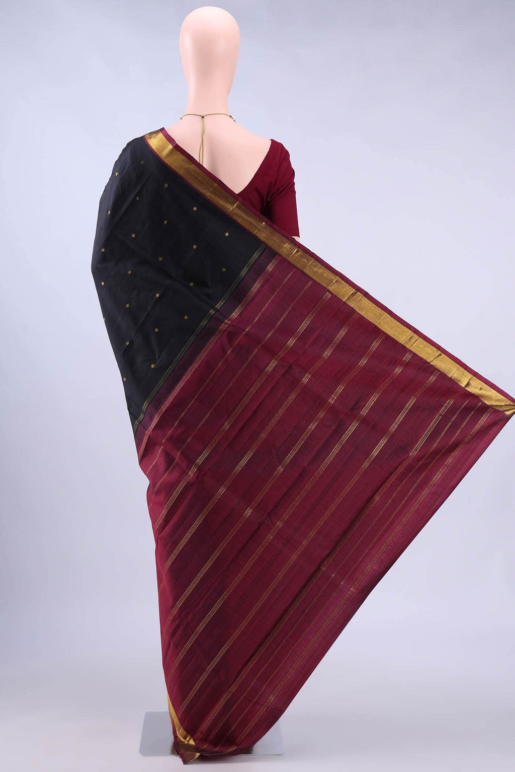 Black Kanchipuram Silk Saree