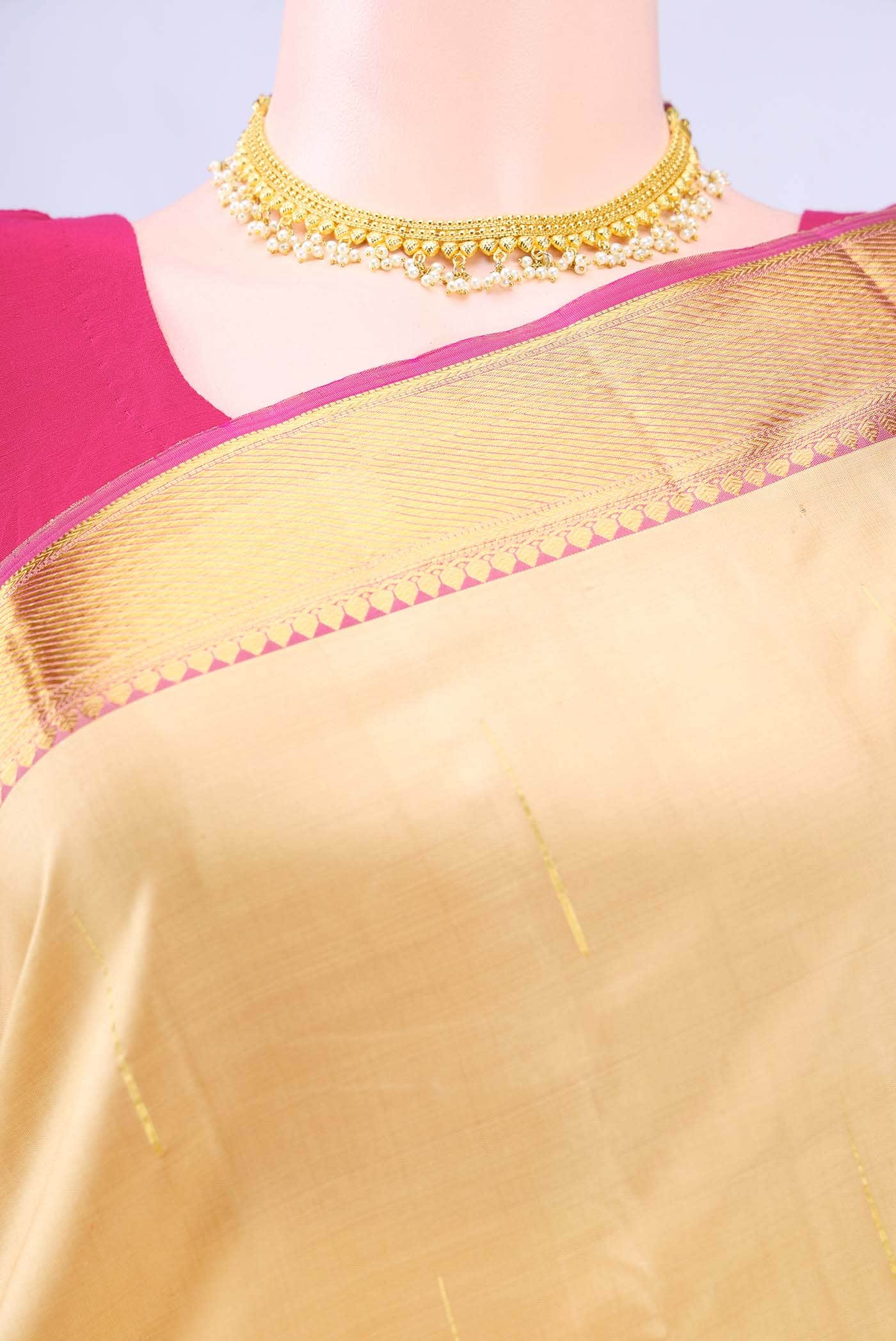no Dual Tone Kanchipuram Silk Saree