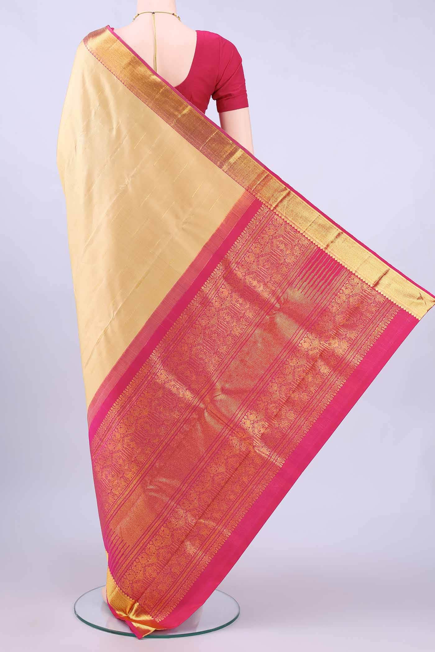 no Dual Tone Kanchipuram Silk Saree