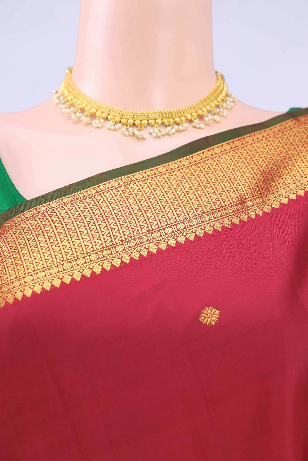 no Dual Tone Kanchipuram Silk Saree