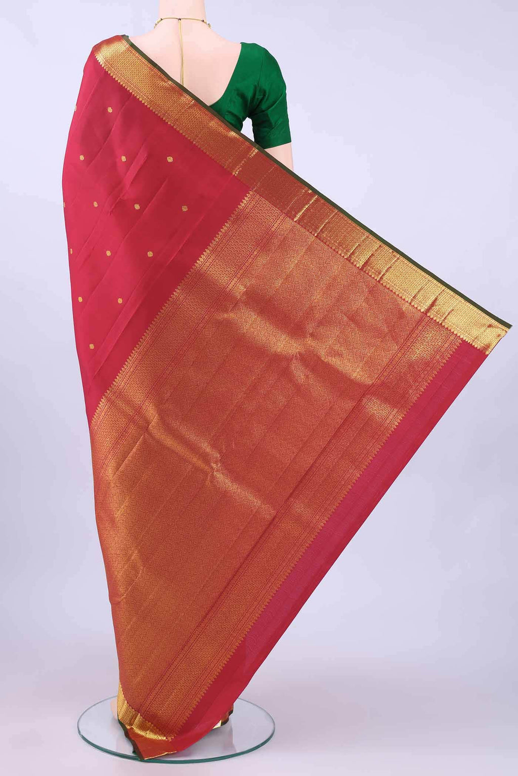 no Dual Tone Kanchipuram Silk Saree