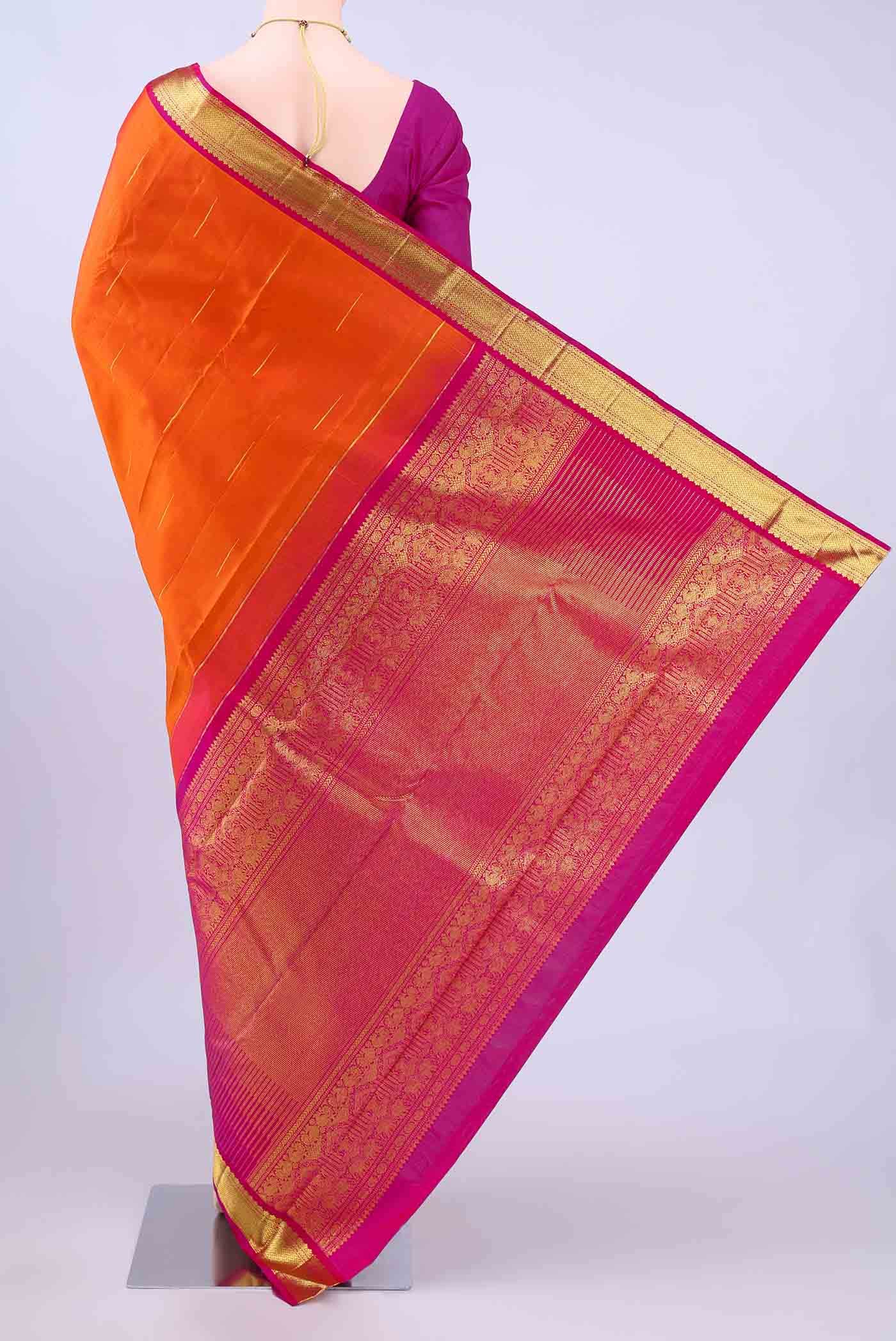 no Dual Tone Kanchipuram Silk Saree