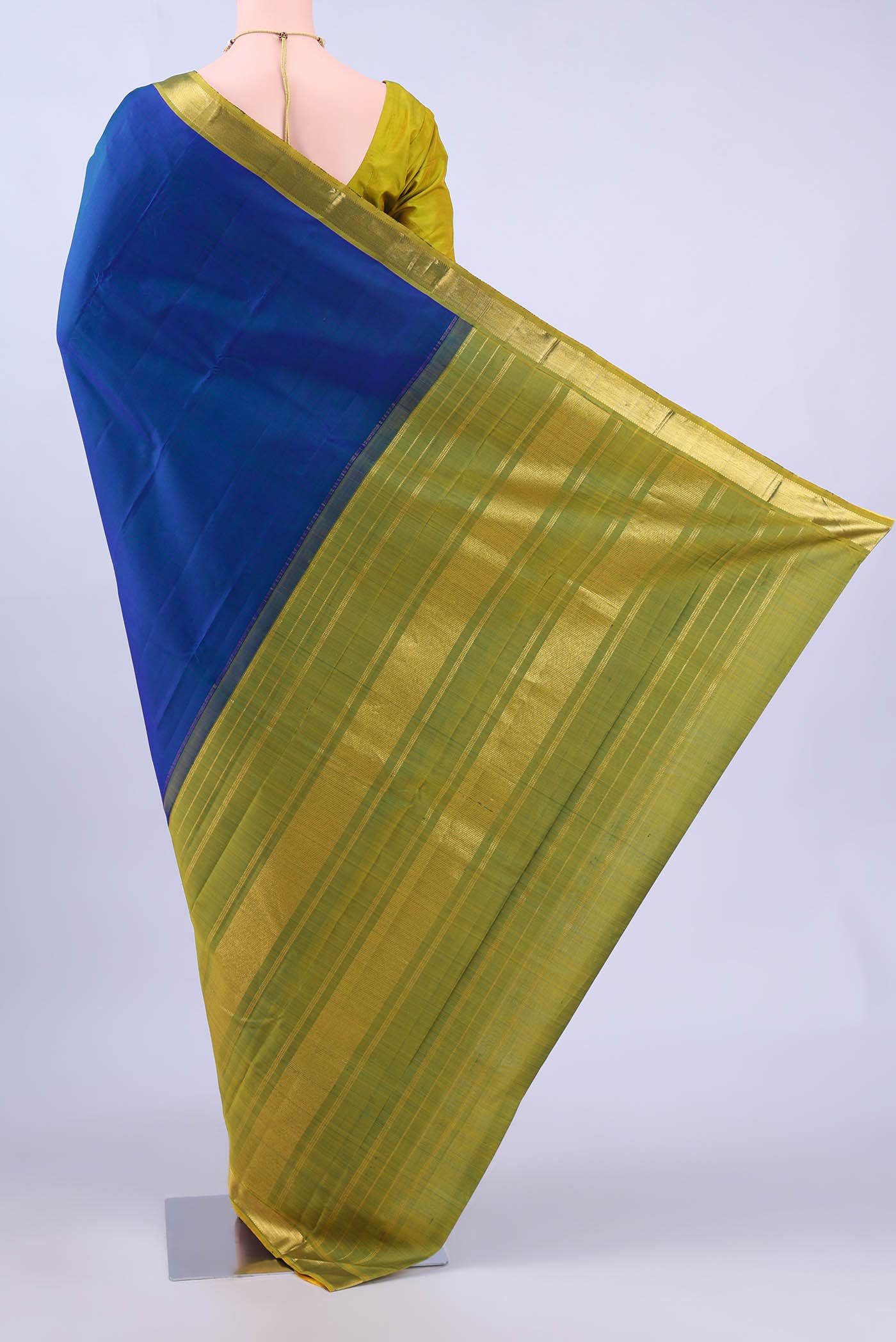 Blue Kanchipuram Silk Saree