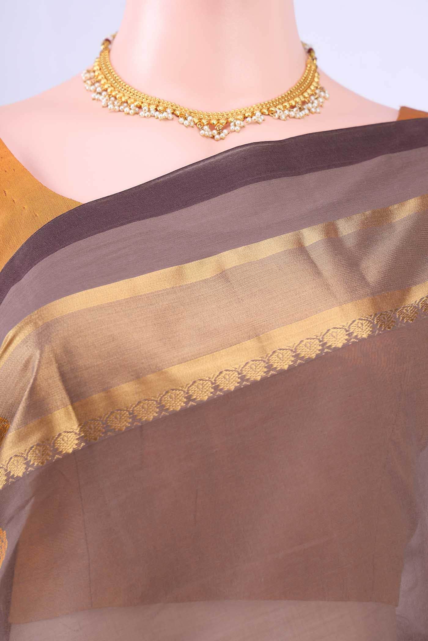 Blue Kanchi Cotton Saree