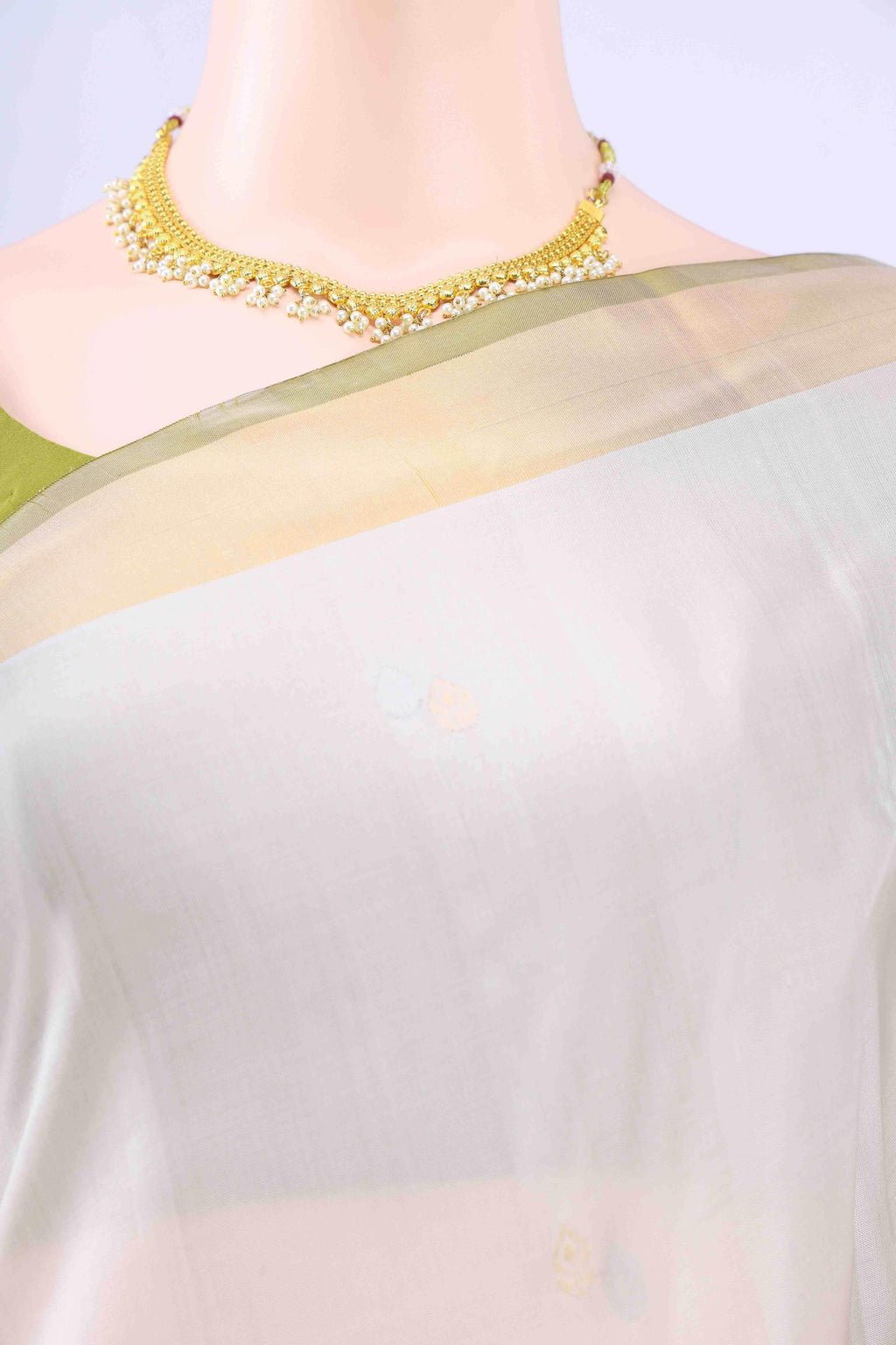 Off White Uppada Silk Saree