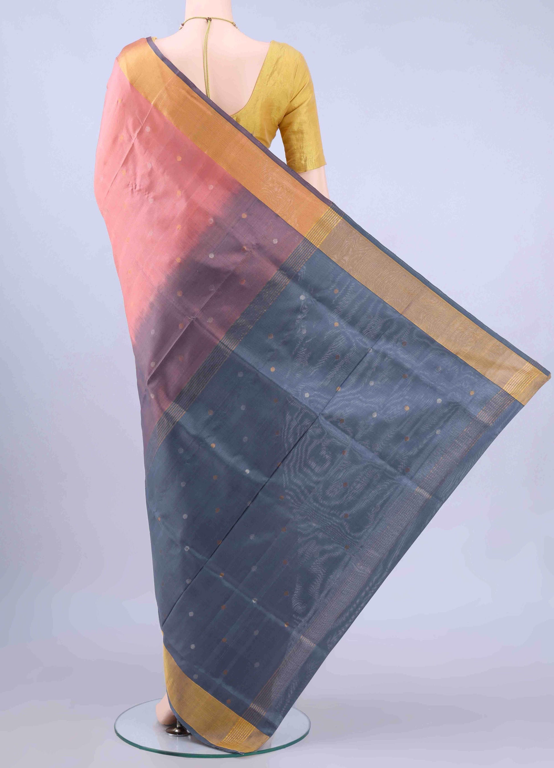 Peach Uppada Silk Saree