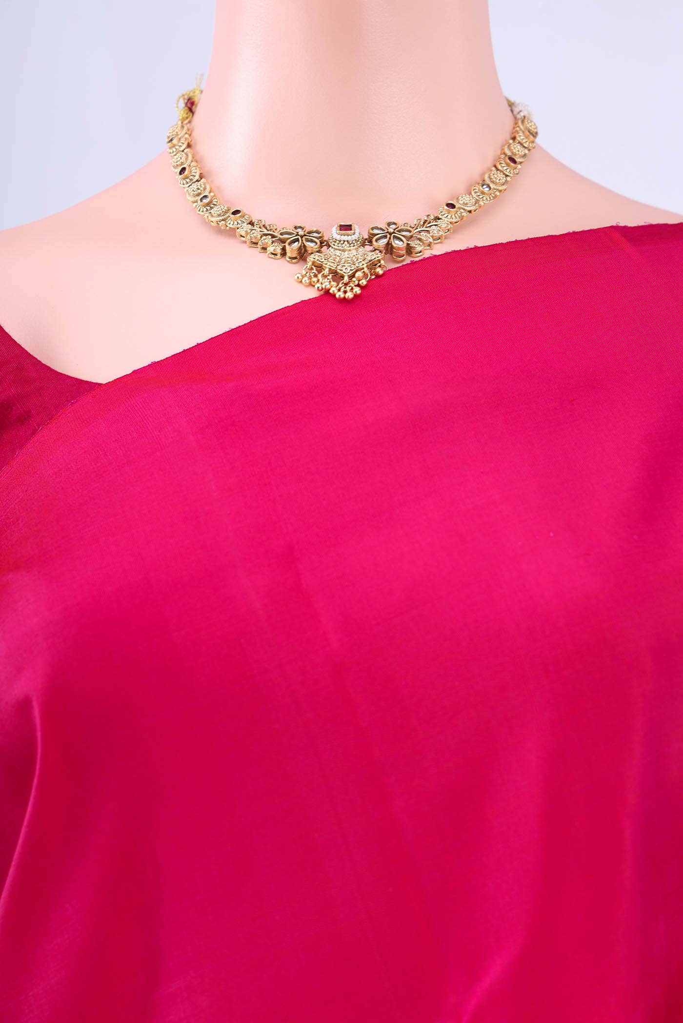 Pure Silk Pure Zari Pink Kanchipuram Saree