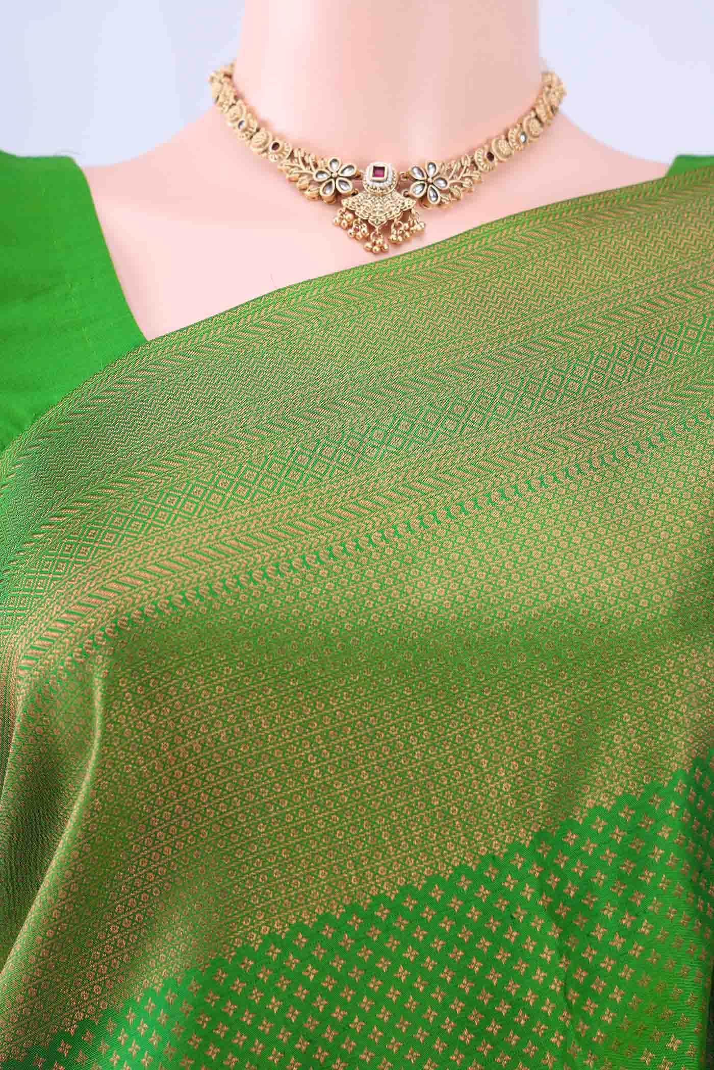 Green Kanchipuram Saree