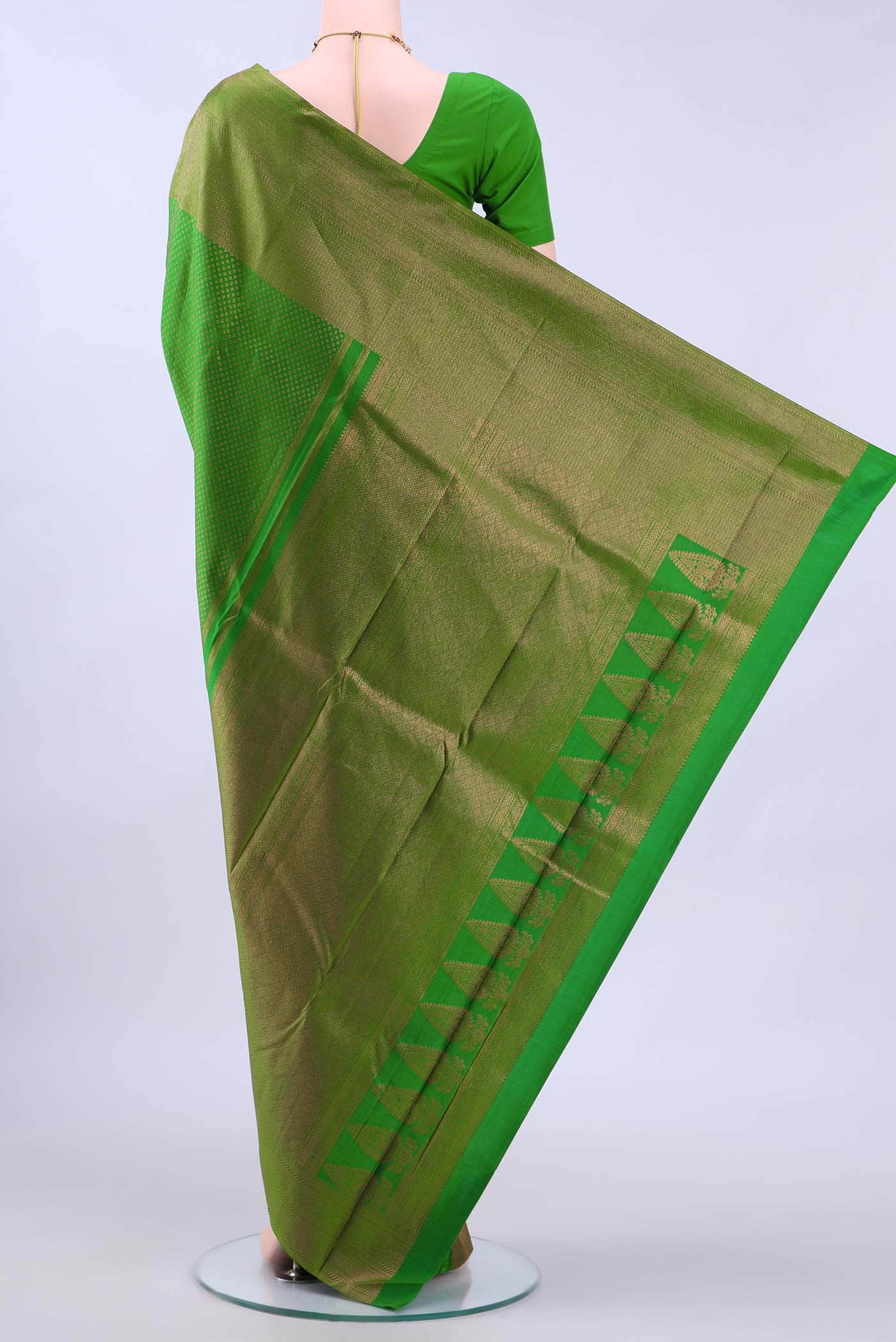Green Kanchipuram Saree