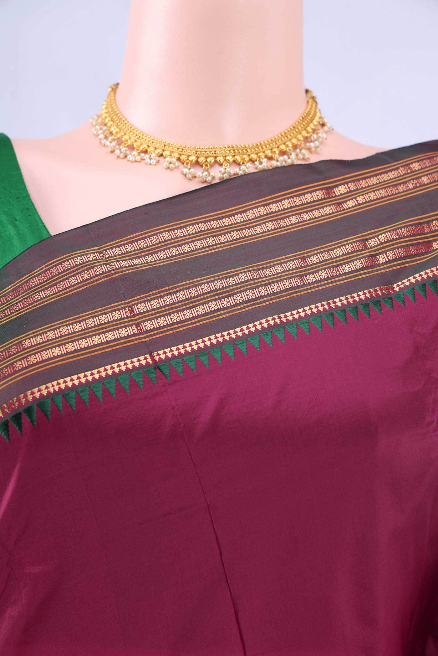 no Dual Tone Narayanpet Silk Saree